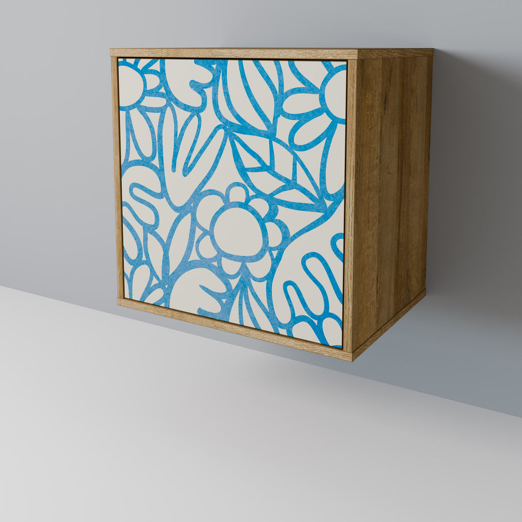 Aparador BLOOMY MORNING de 1 puerta con acabado roble