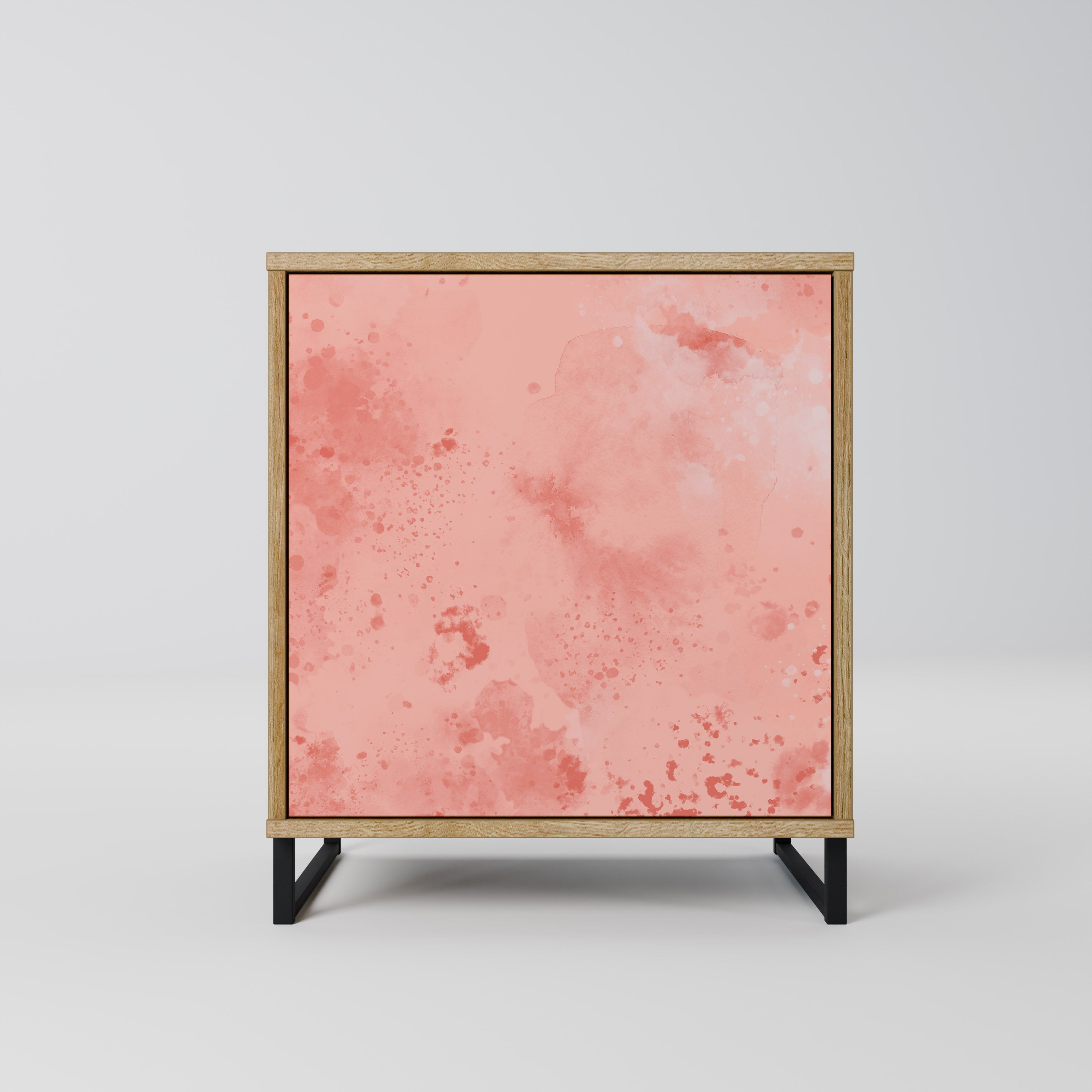 Aparador CRANE DANCE de 1 puerta con acabado roble