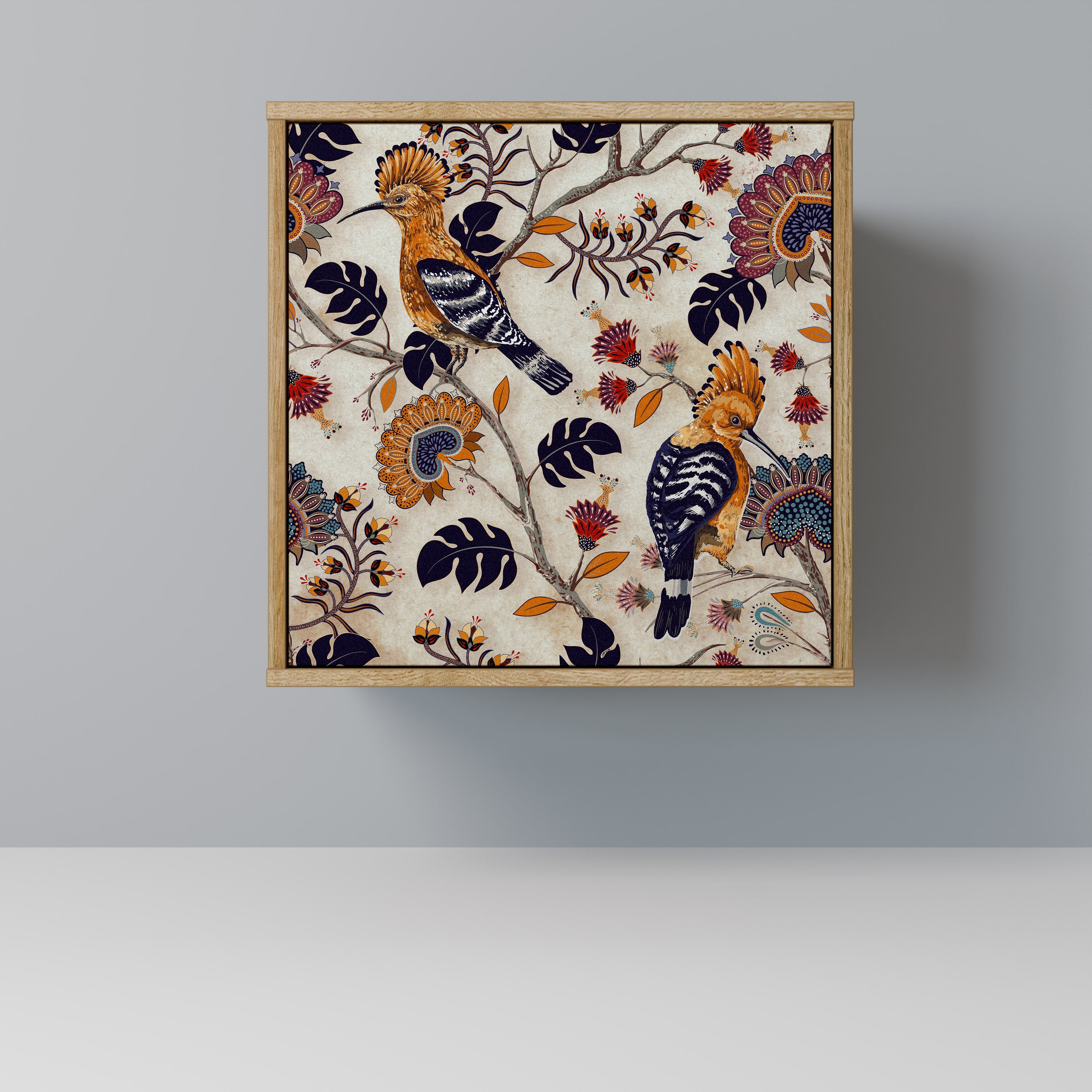 Aparador EMINENT HOOPOE de 1 puerta con acabado efecto roble