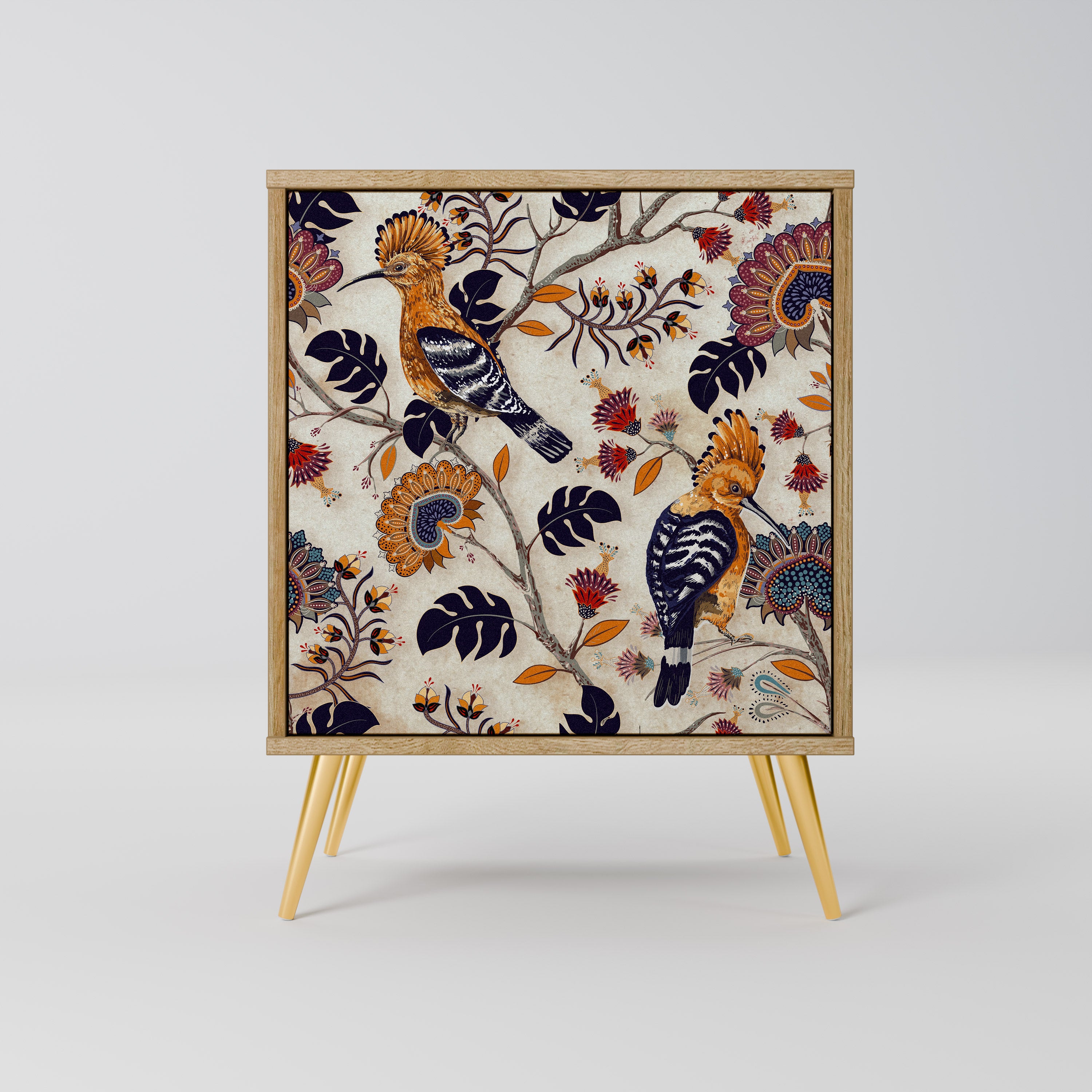 Aparador EMINENT HOOPOE de 1 puerta con acabado efecto roble