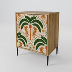 DANCING PREDATORS 1-Door Sideboard in Oak Effect