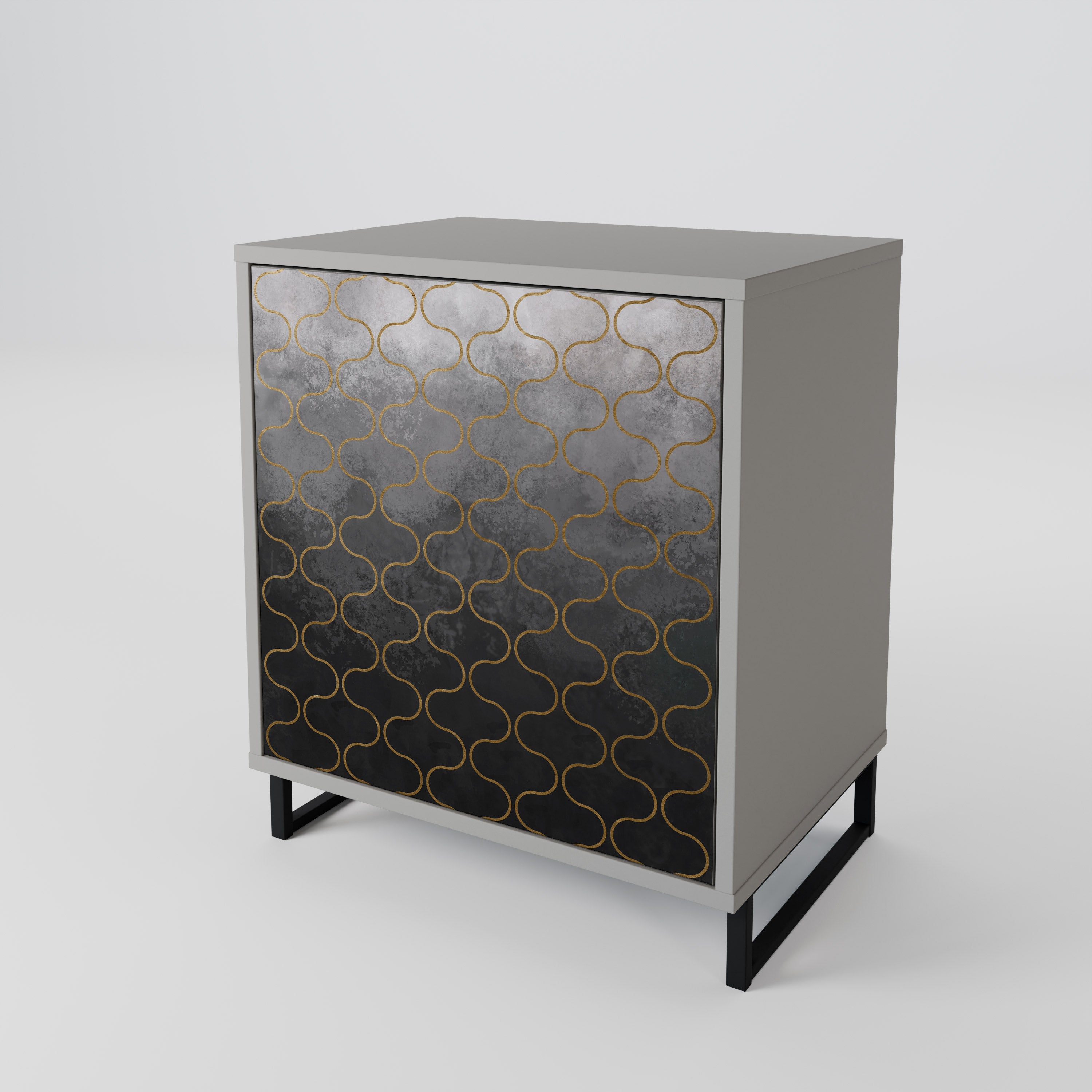 TESSELATED GRAYISH Aparador de 1 Puerta