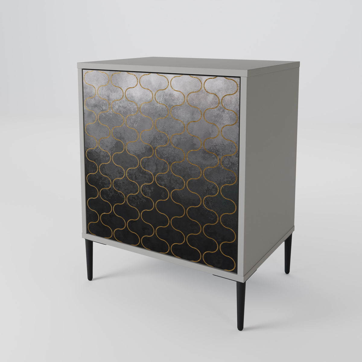 TESSELATED GRAYISH 1-Door Sideboard