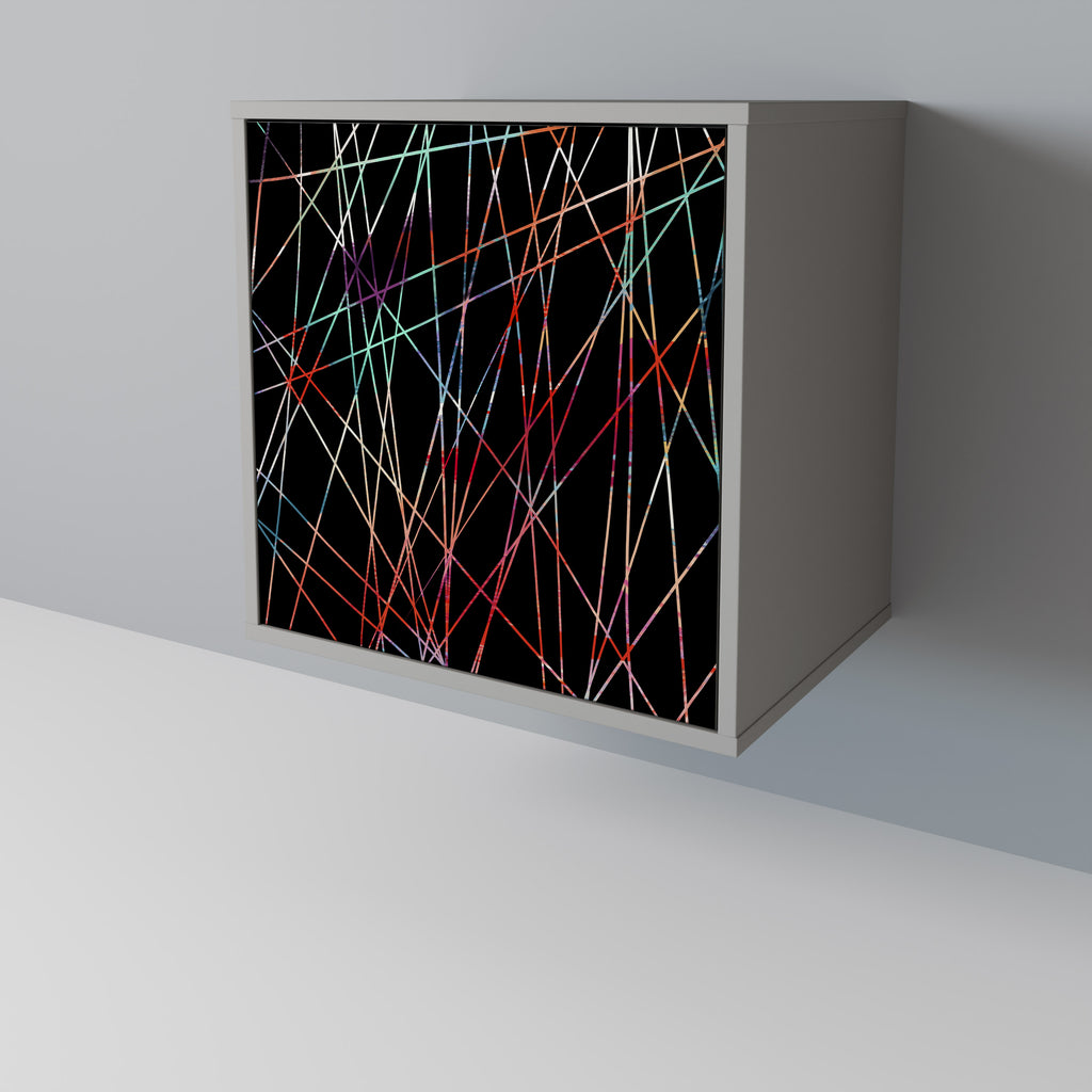 Aparador LUMINOUS SNARE de 1 puerta en acabado gris