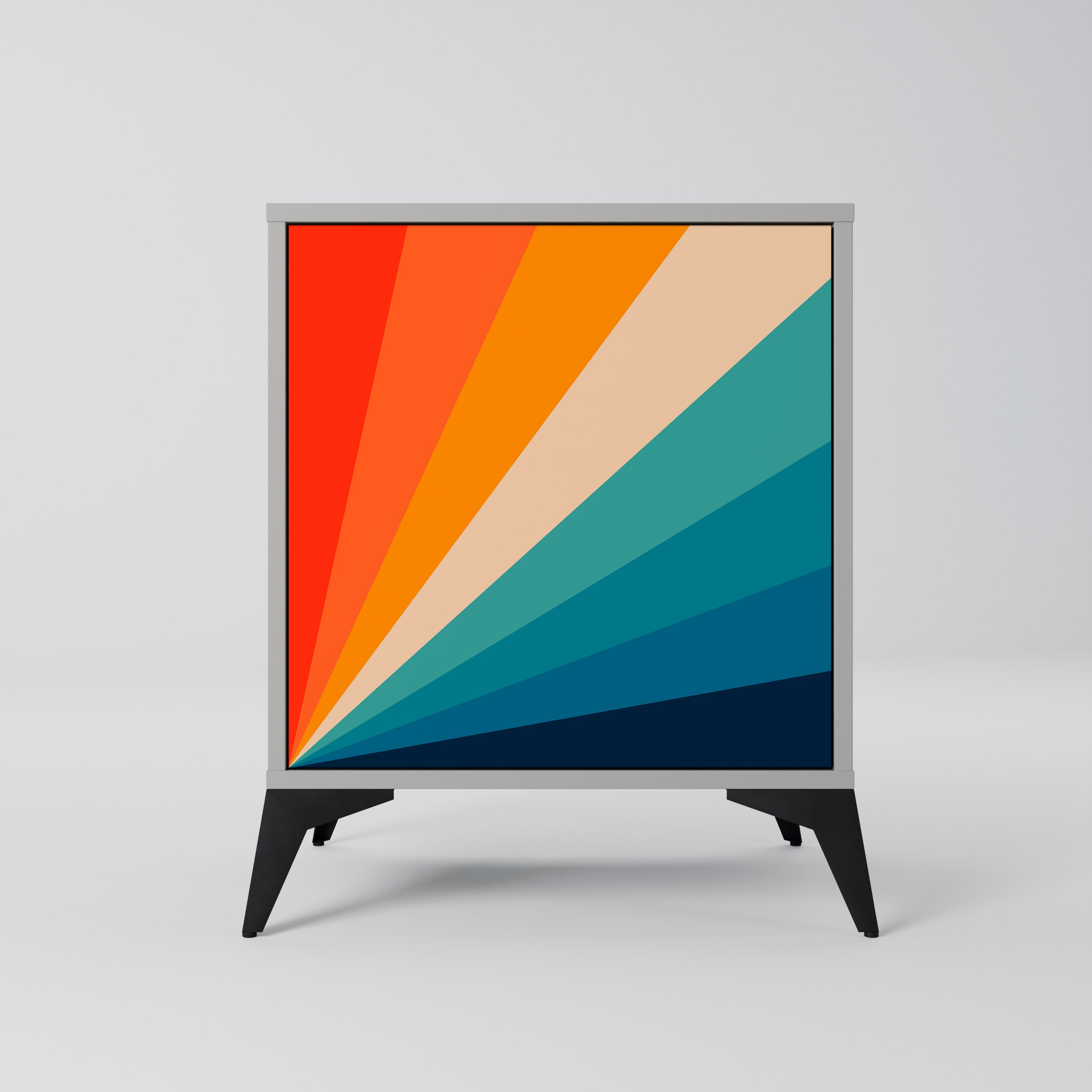 Aparador PRISM CONCUSSION de 1 puerta en acabado gris