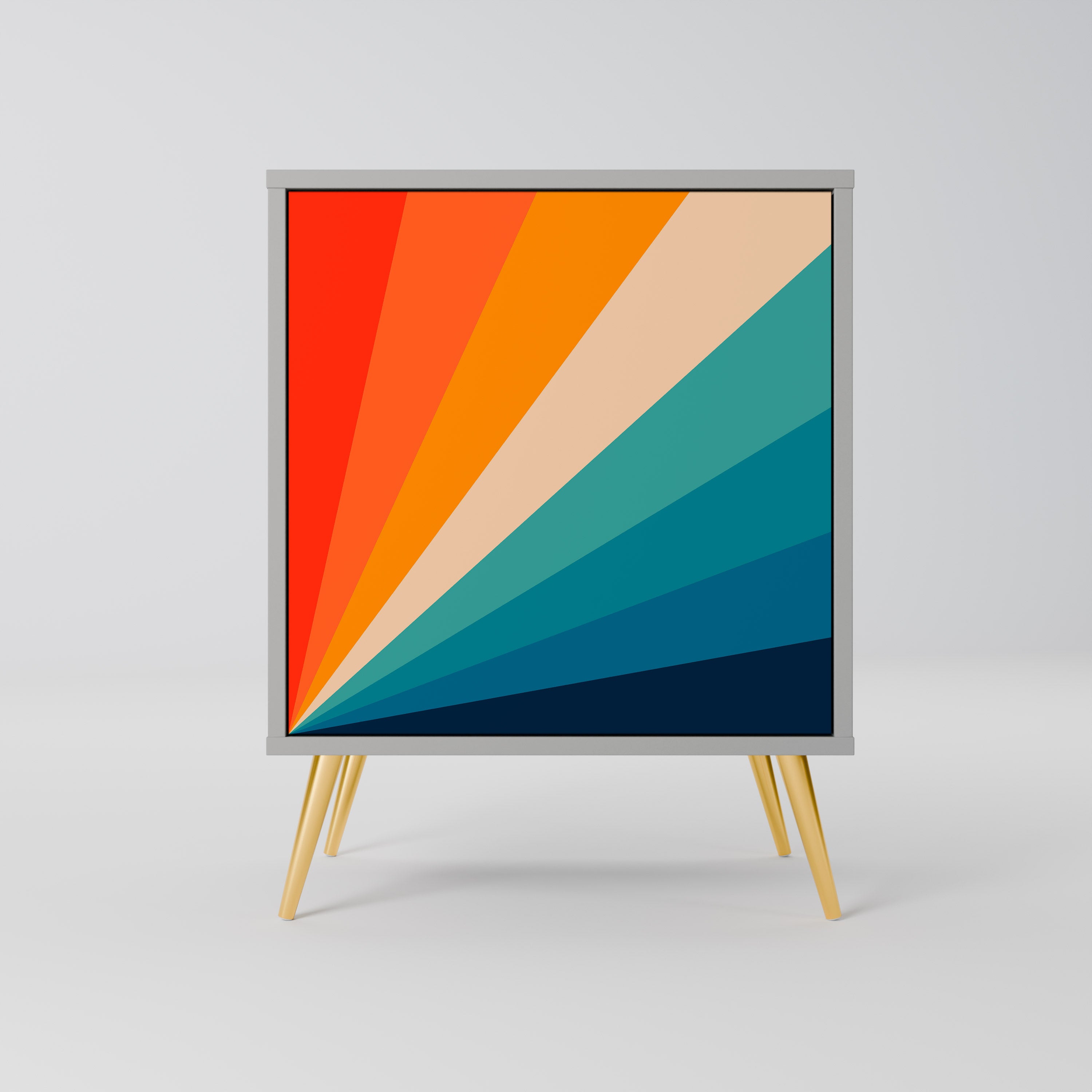 Aparador PRISM CONCUSSION de 1 puerta en acabado gris