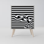 SPECTRA SHOWCASE Aparador de 1 Puerta en Acabado Gris