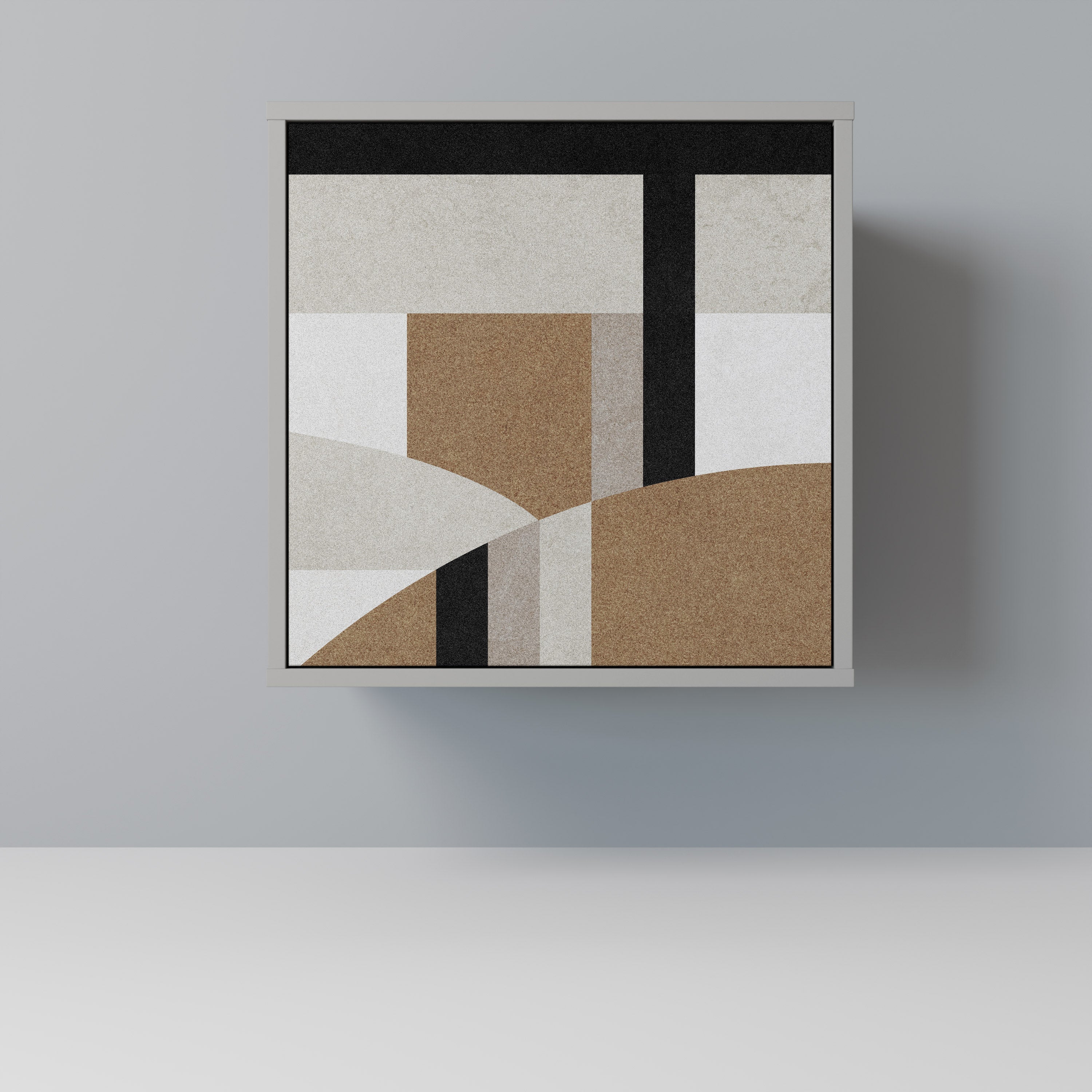 Aparador DELICATE MEMENTO de 1 puerta en acabado gris