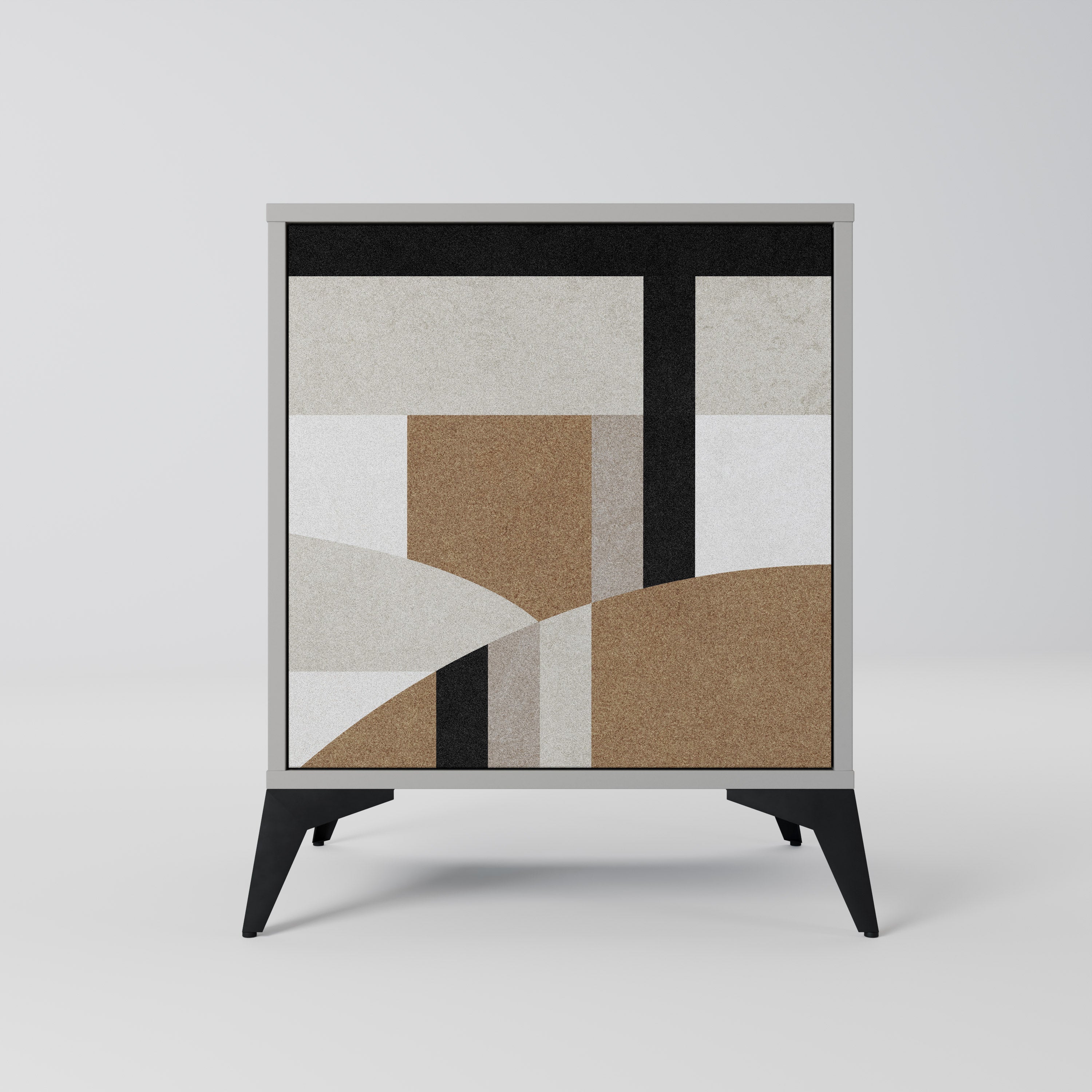 Aparador DELICATE MEMENTO de 1 puerta en acabado gris