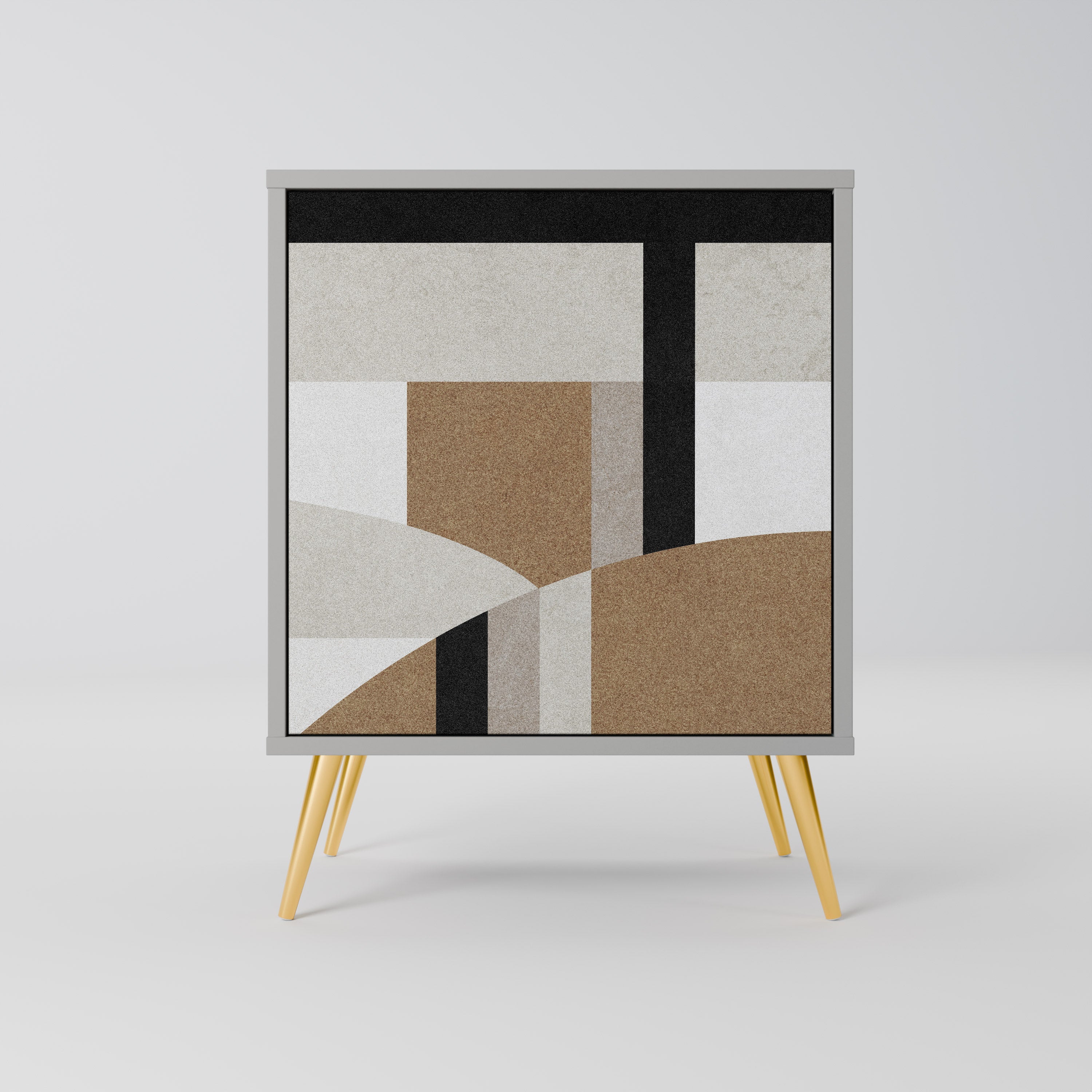 Aparador DELICATE MEMENTO de 1 puerta en acabado gris