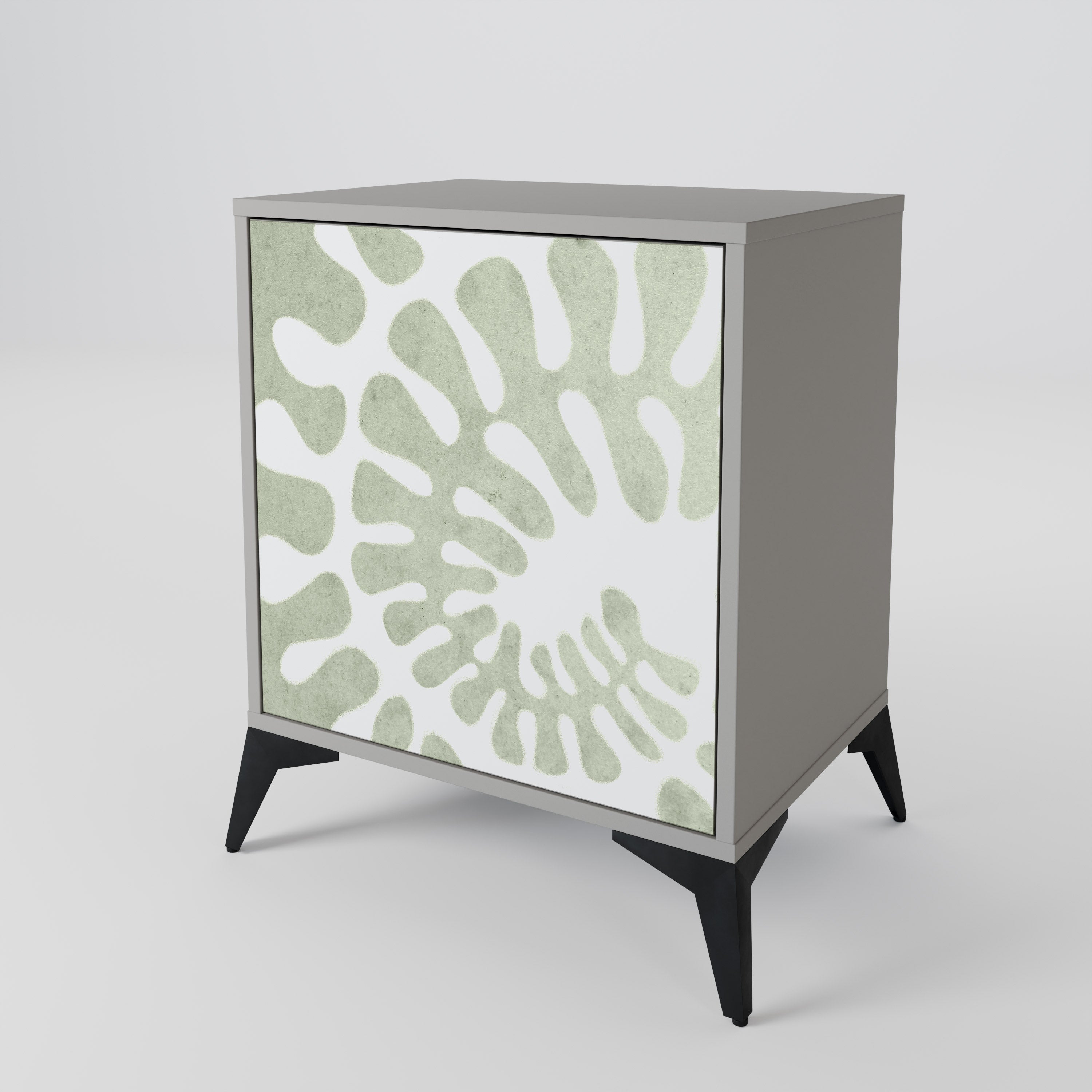 Aparador HELIX DANCE de 1 puerta en acabado gris