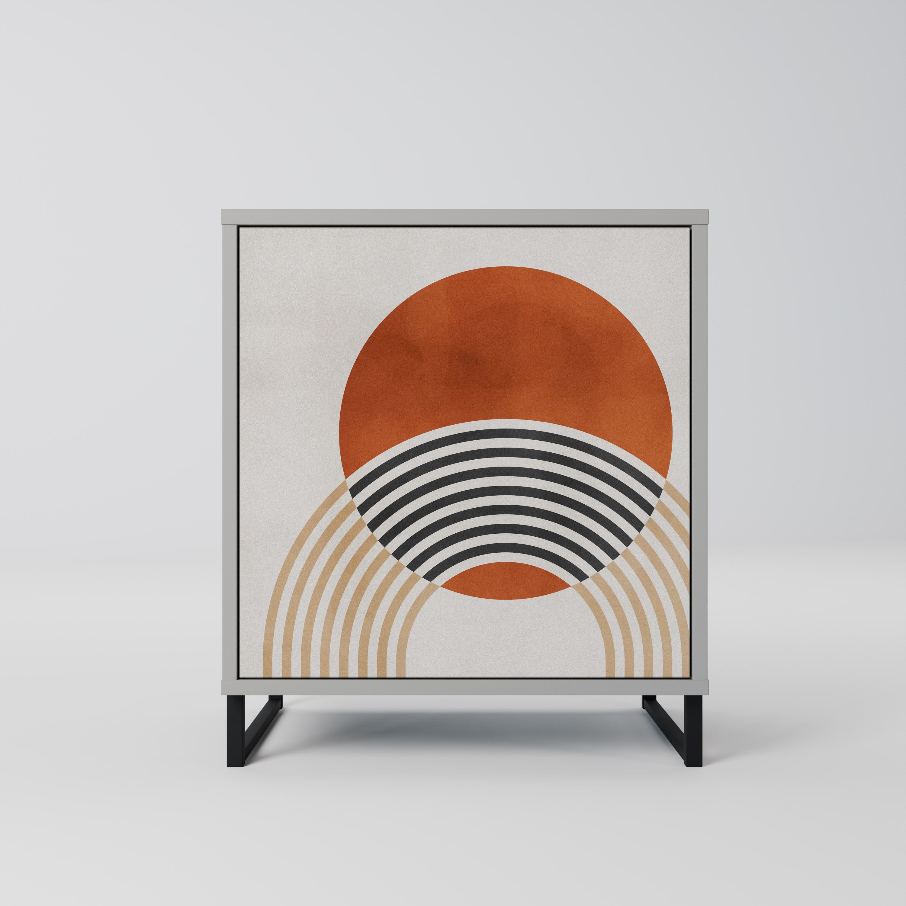 Aparador SPACE AROUND de 1 puerta en acabado gris