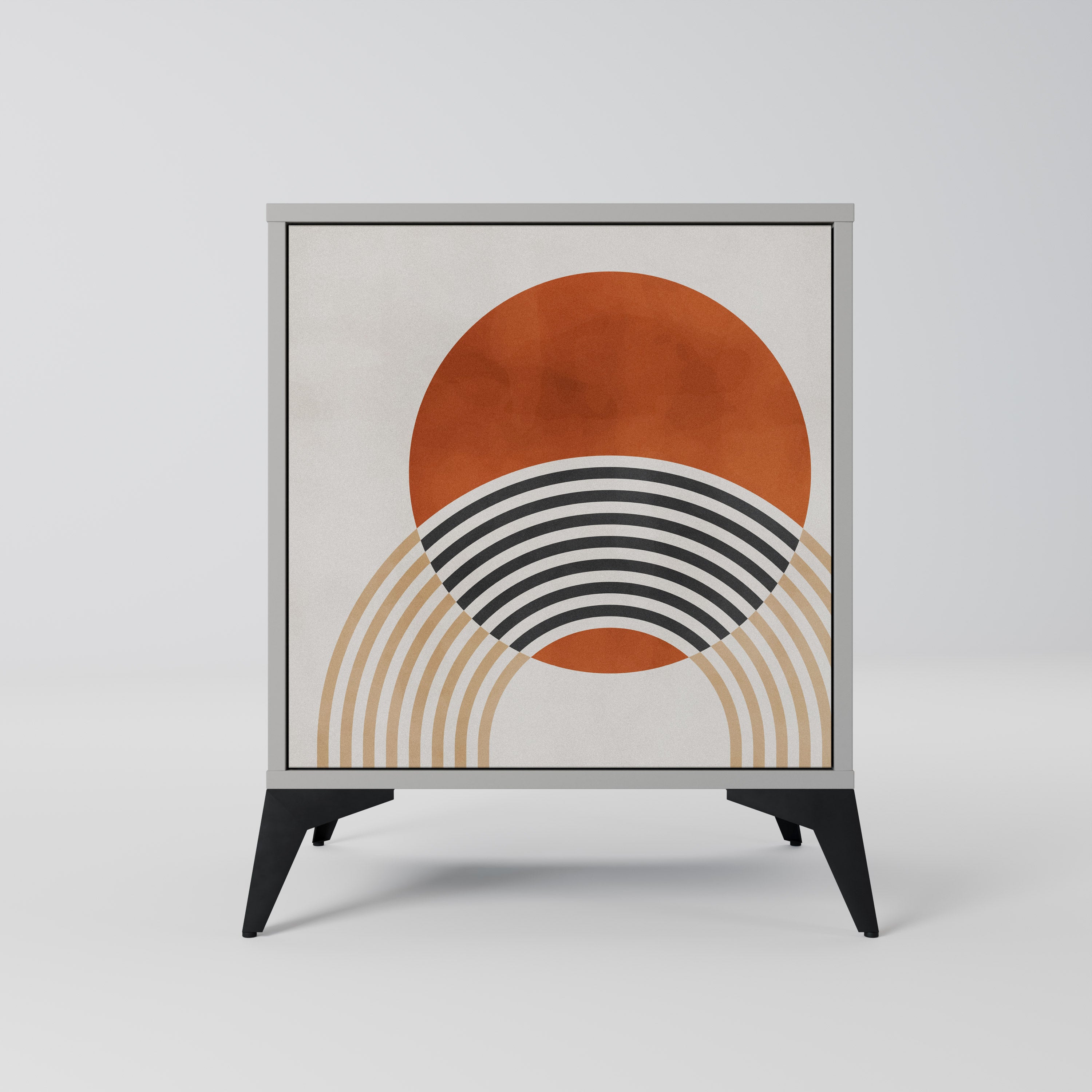 Aparador SPACE AROUND de 1 puerta en acabado gris