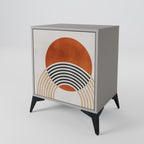 SPACE AROUND Aparador de 1 Puerta en Acabado Gris