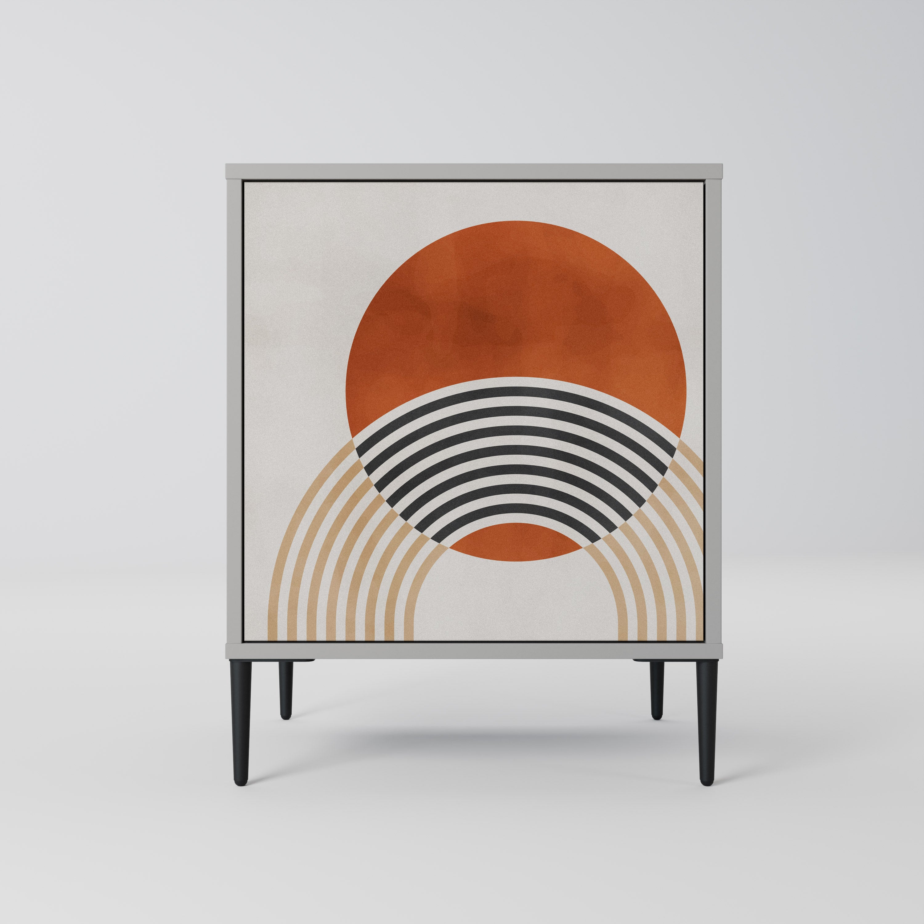 Aparador SPACE AROUND de 1 puerta en acabado gris