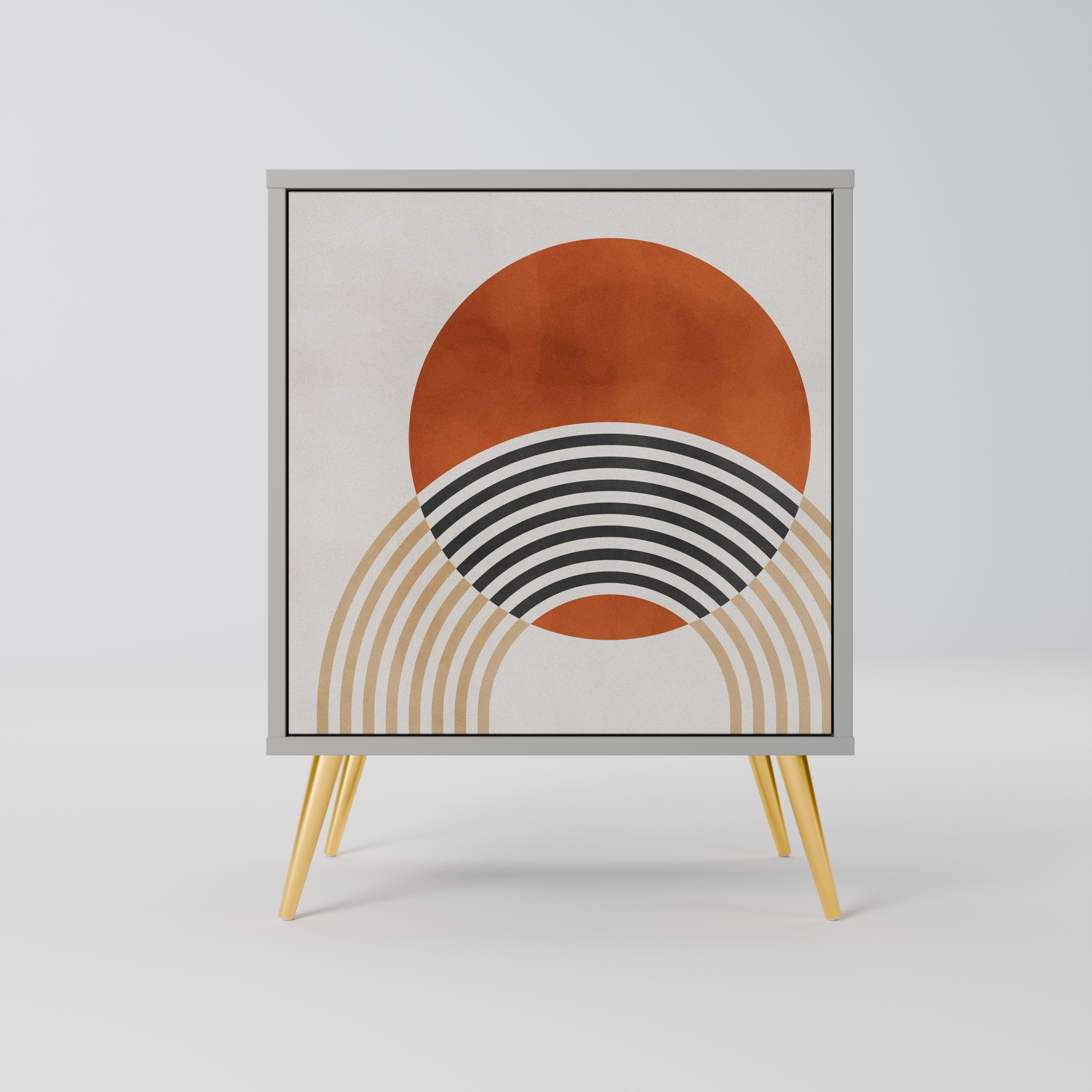 Aparador SPACE AROUND de 1 puerta en acabado gris