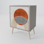 SPACE AROUND Aparador de 1 Puerta en Acabado Gris