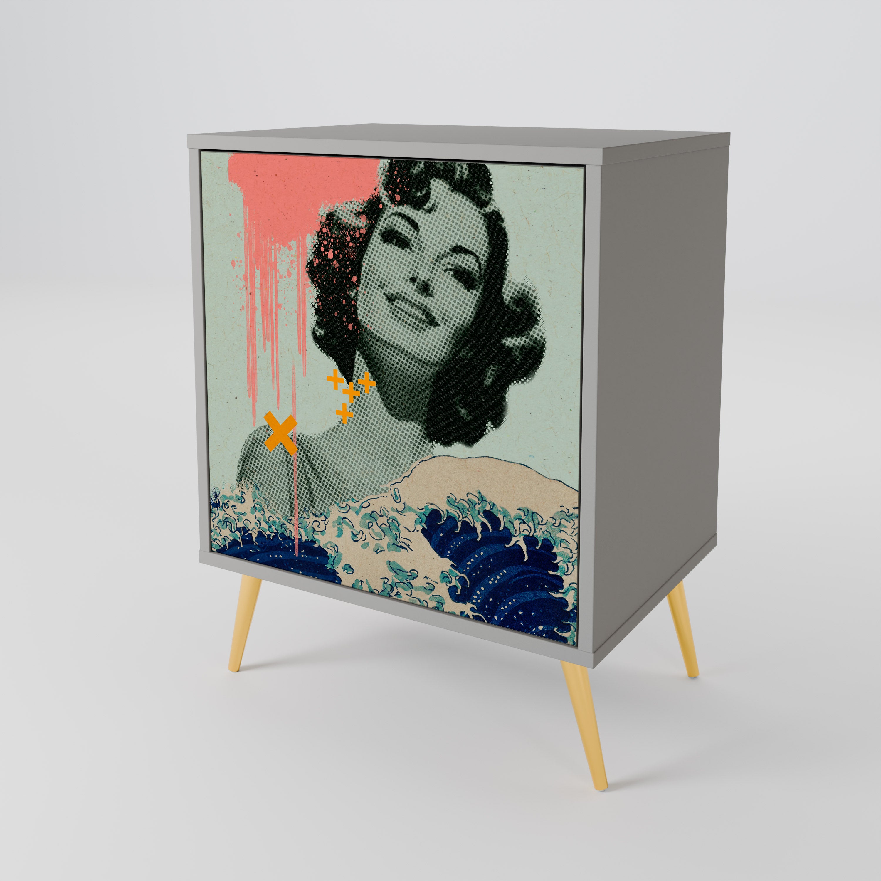 KANAGAWA BEAUTY Aparador de 1 Puerta