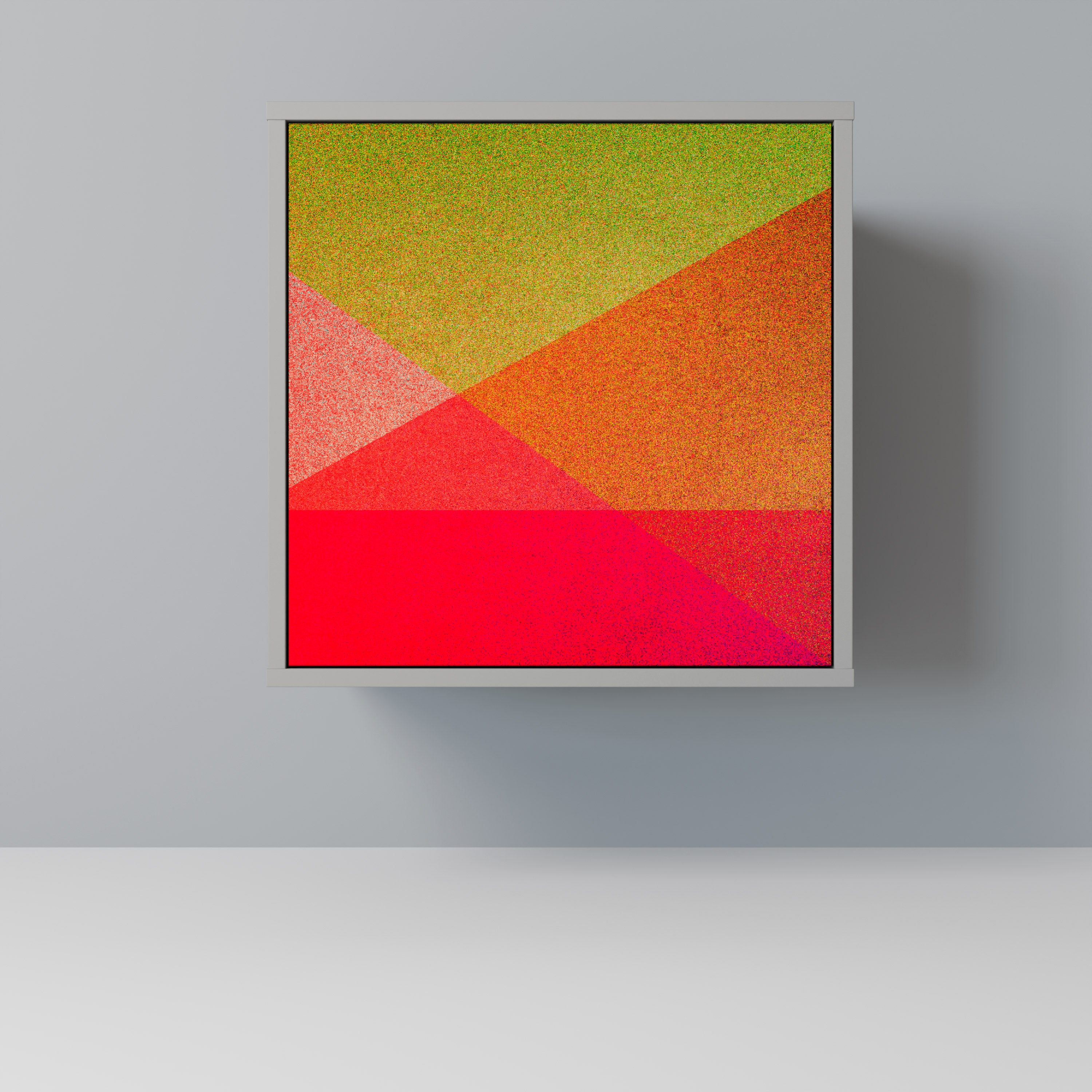 Aparador VIVID GEOMETRY de 1 puerta en acabado gris