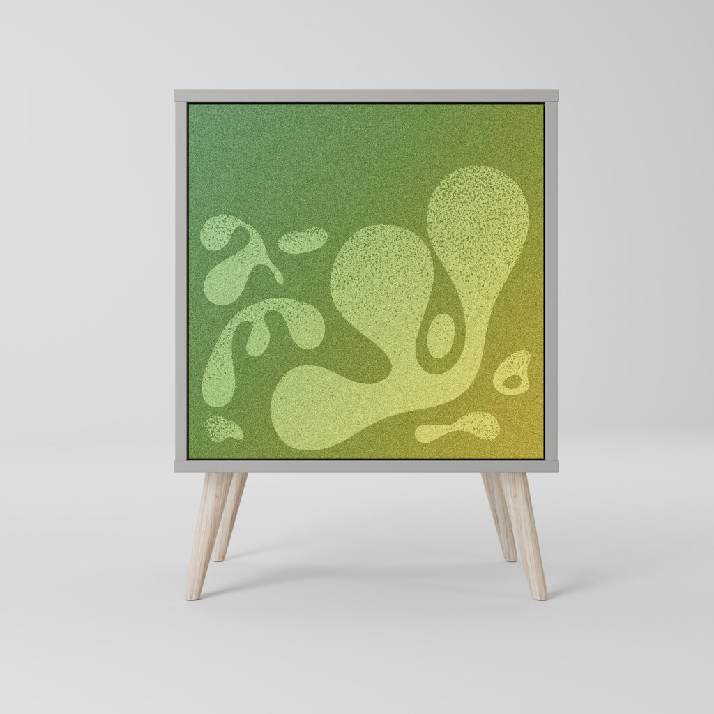 Aparador IRREGULAR BLUE de 1 puerta con acabado gris