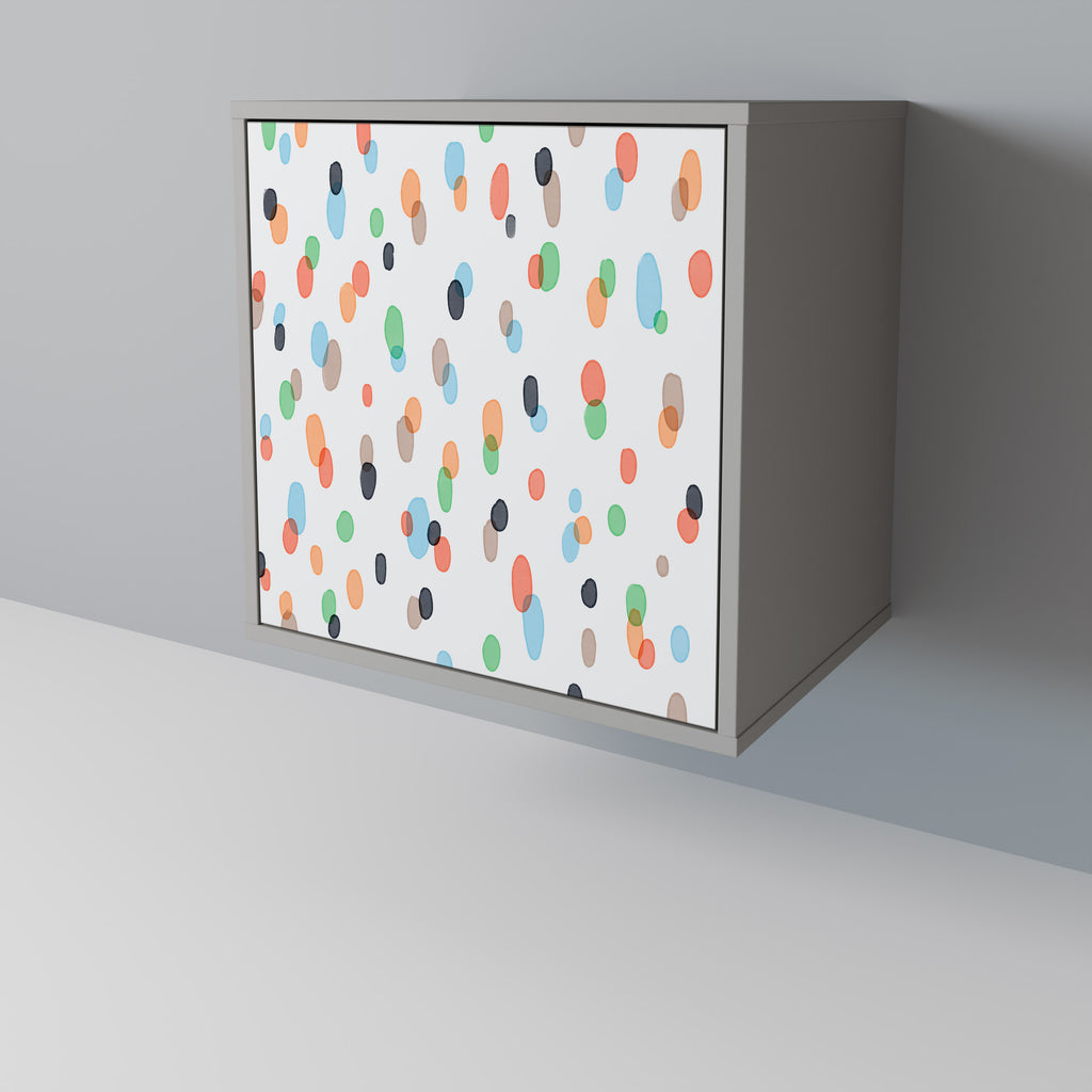 ENERGETIC SPOTS Aparador de 1 puerta en acabado gris