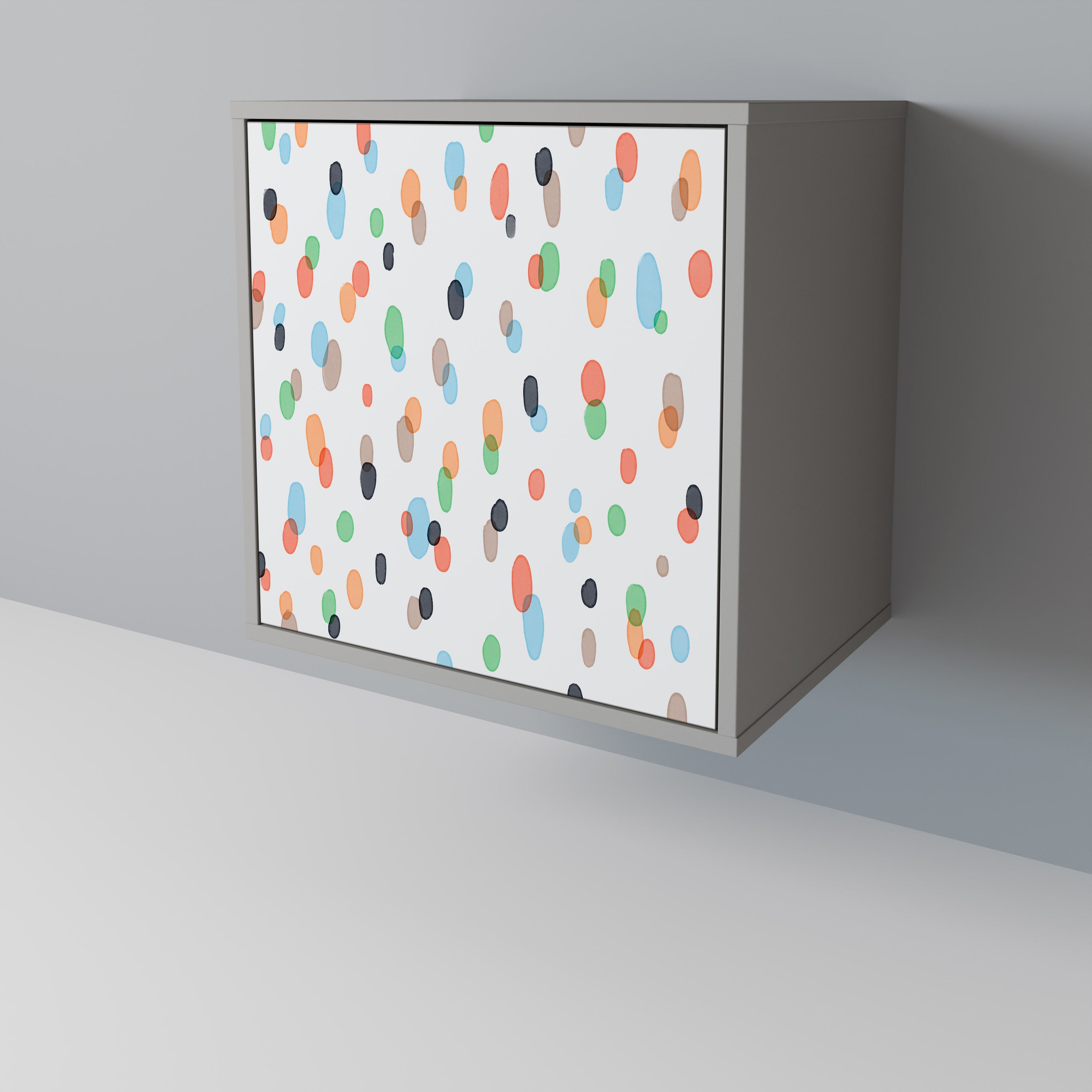 ENERGETIC SPOTS Aparador de 1 puerta en acabado gris