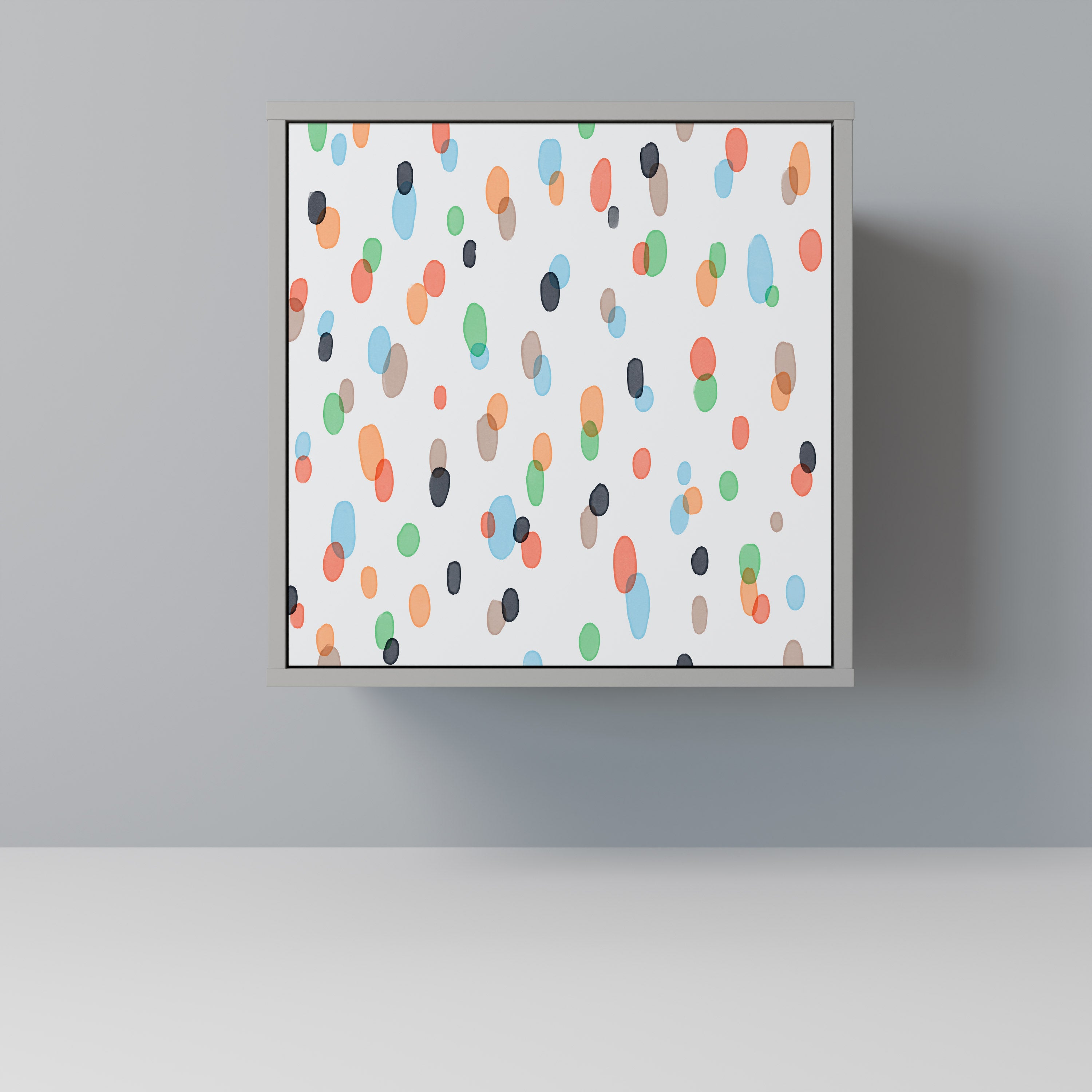 ENERGETIC SPOTS Aparador de 1 puerta en acabado gris