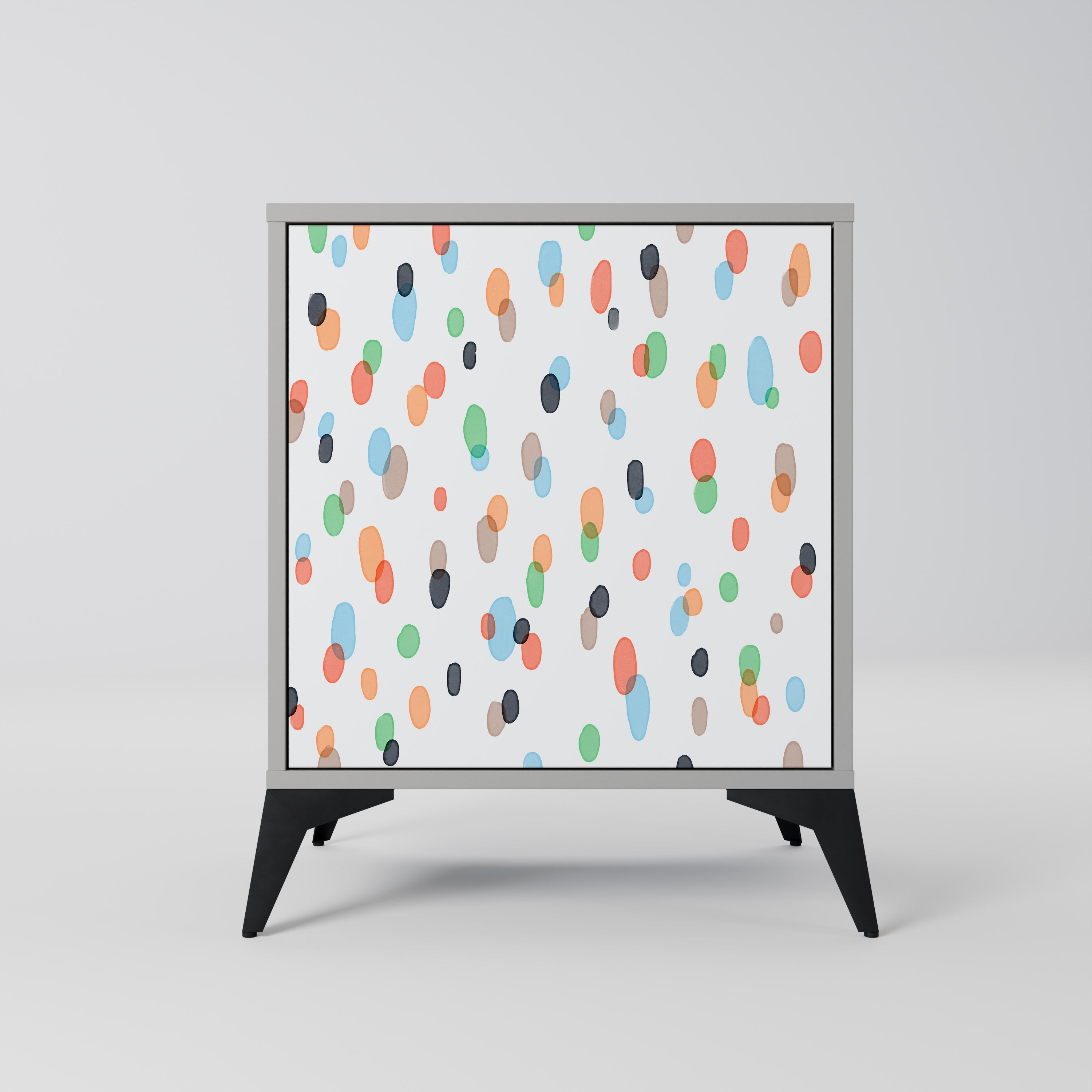 ENERGETIC SPOTS Aparador de 1 puerta en acabado gris