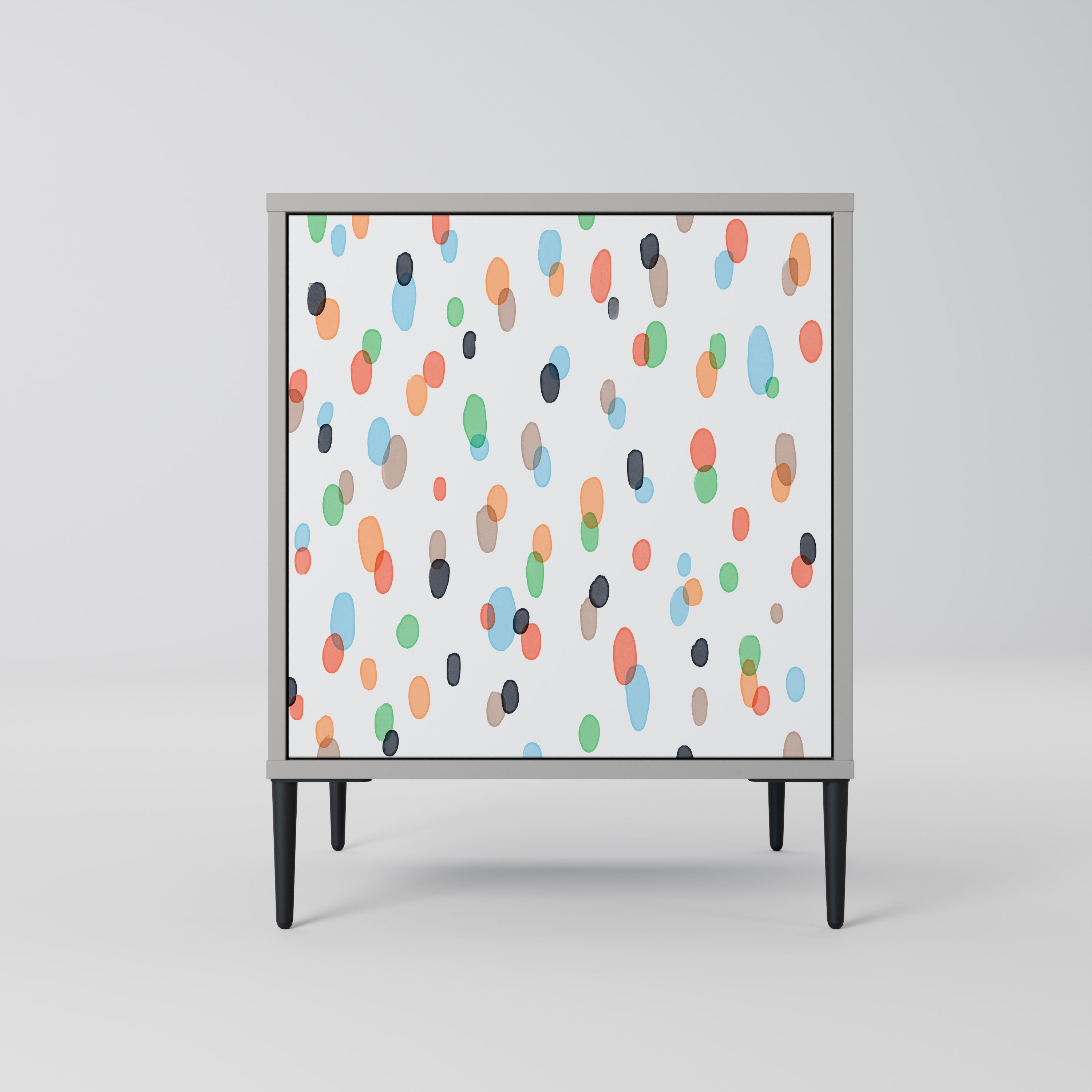 ENERGETIC SPOTS Aparador de 1 puerta en acabado gris