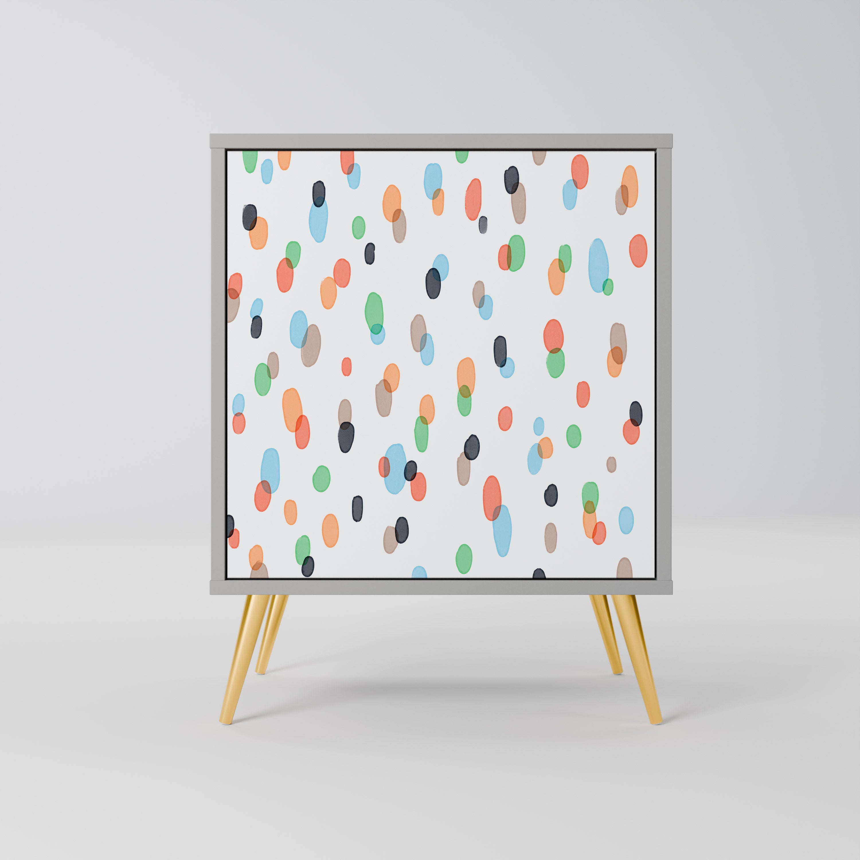 ENERGETIC SPOTS Aparador de 1 puerta en acabado gris