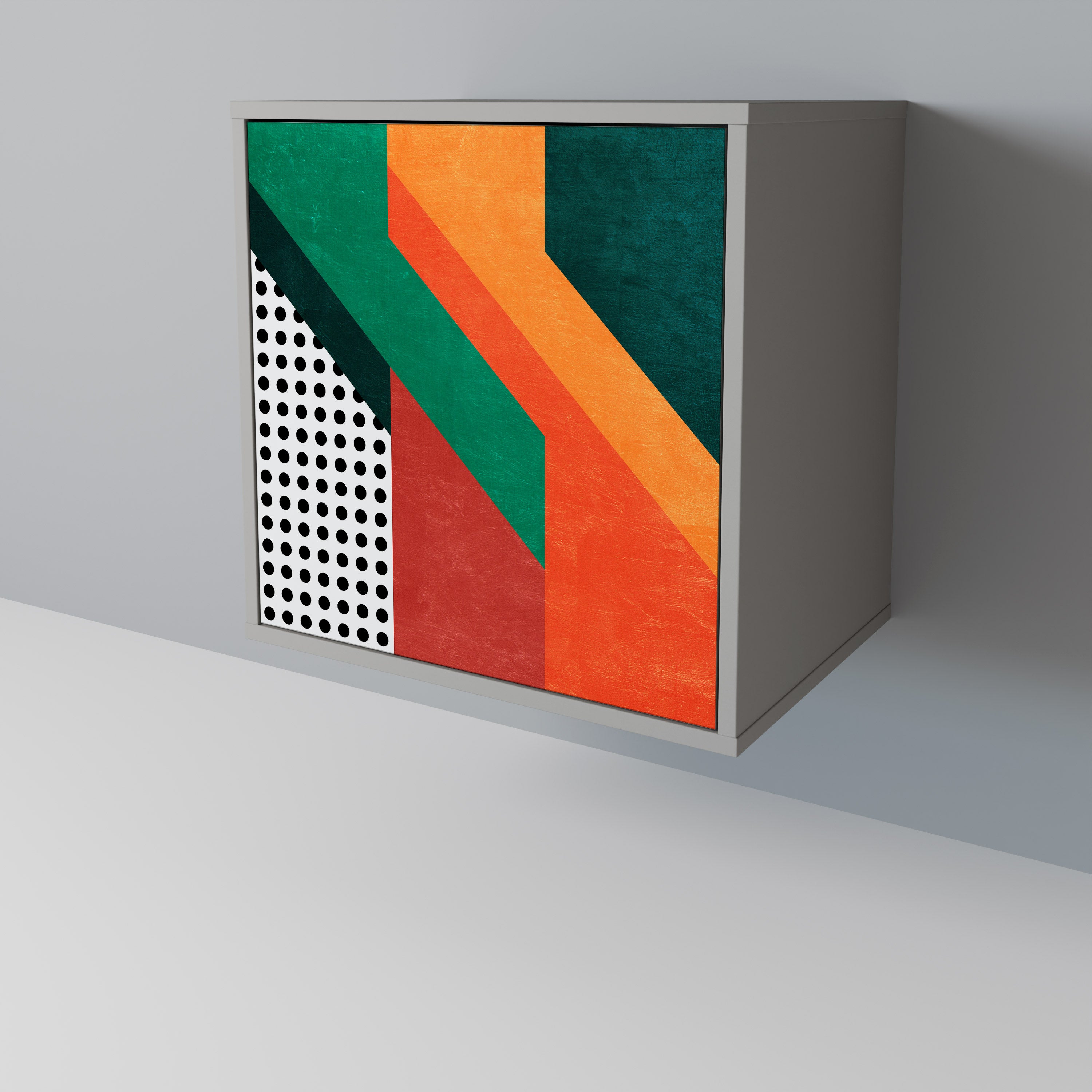 Aparador MAKESHIFT ARTISTRY de 1 puerta en acabado gris