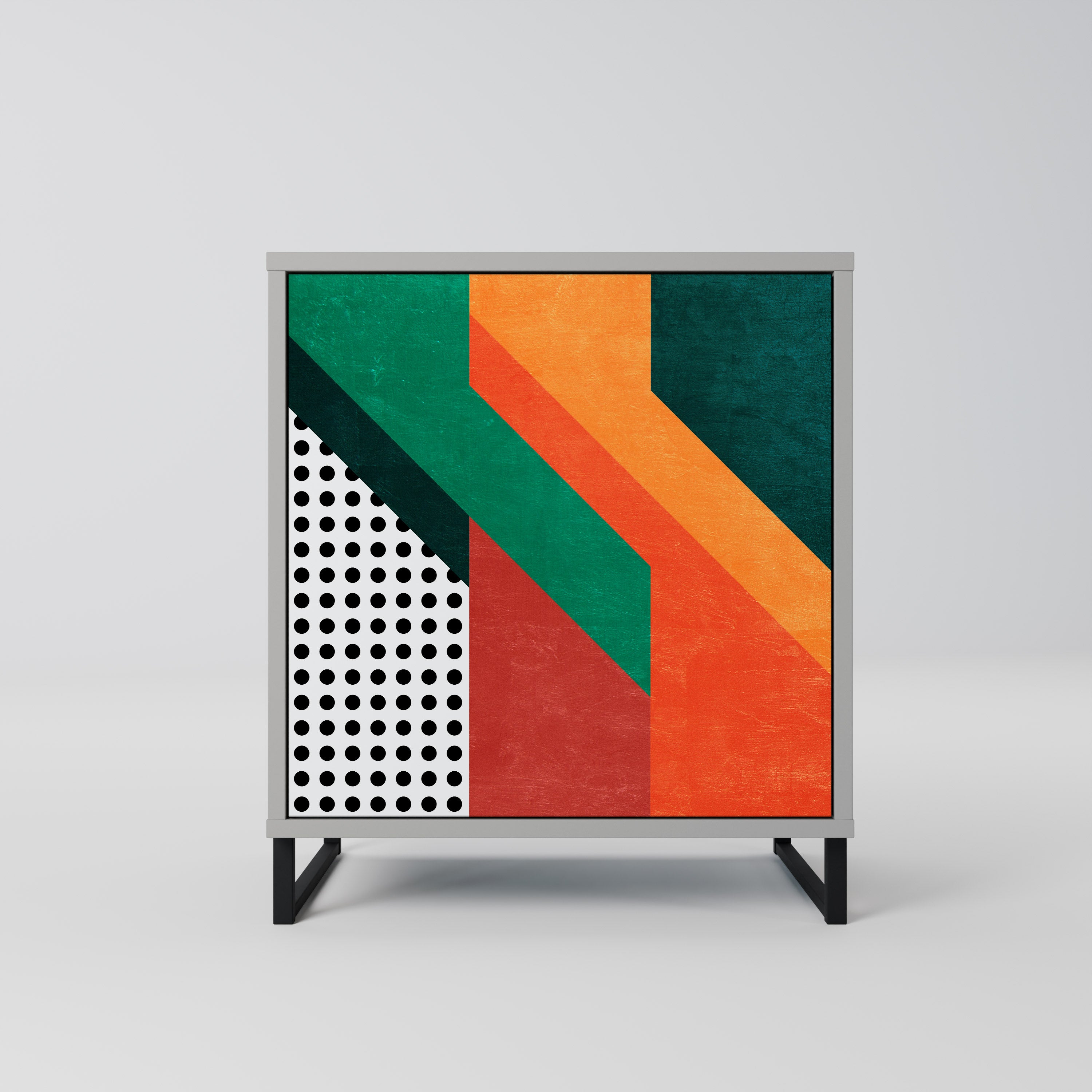 Aparador MAKESHIFT ARTISTRY de 1 puerta en acabado gris