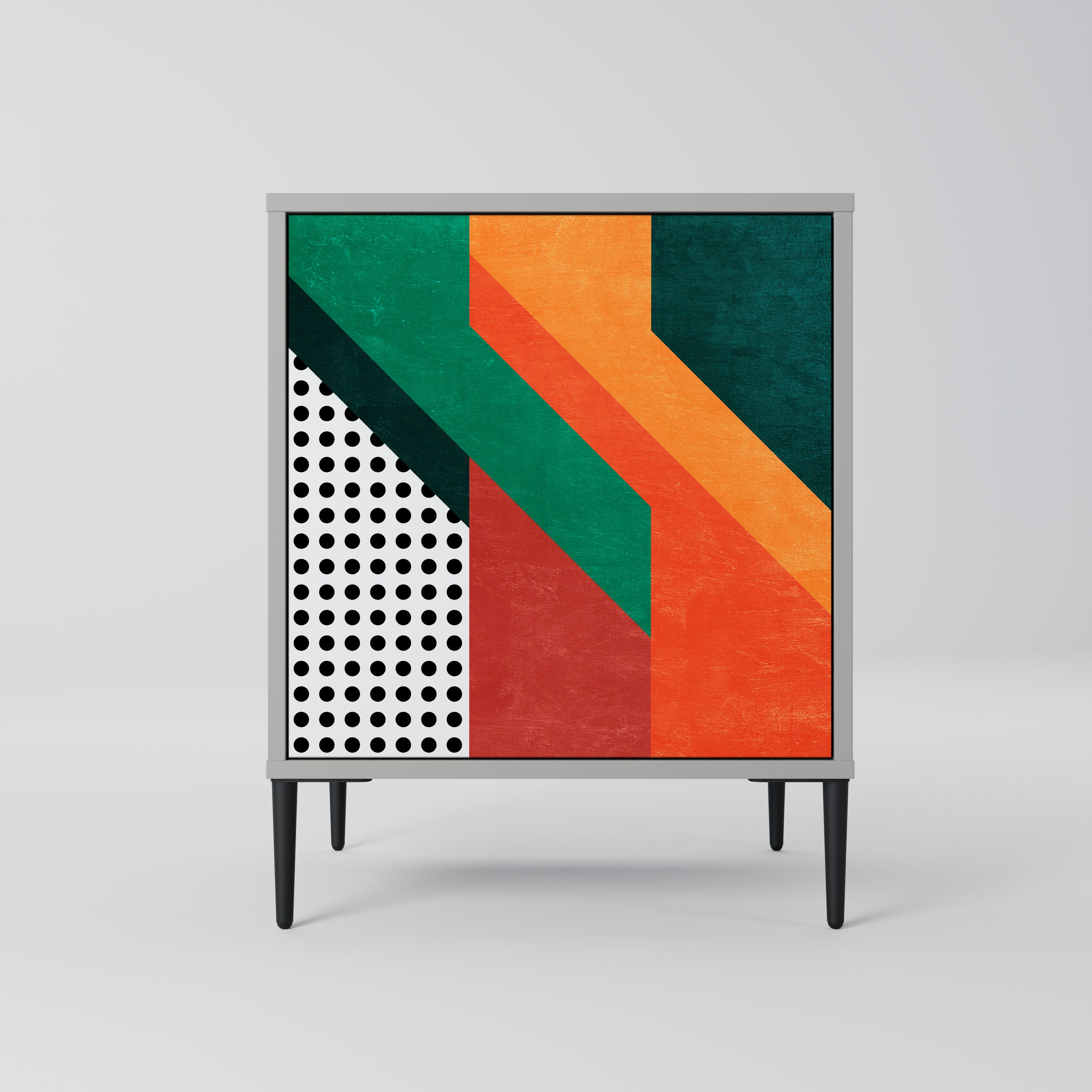 Aparador MAKESHIFT ARTISTRY de 1 puerta en acabado gris