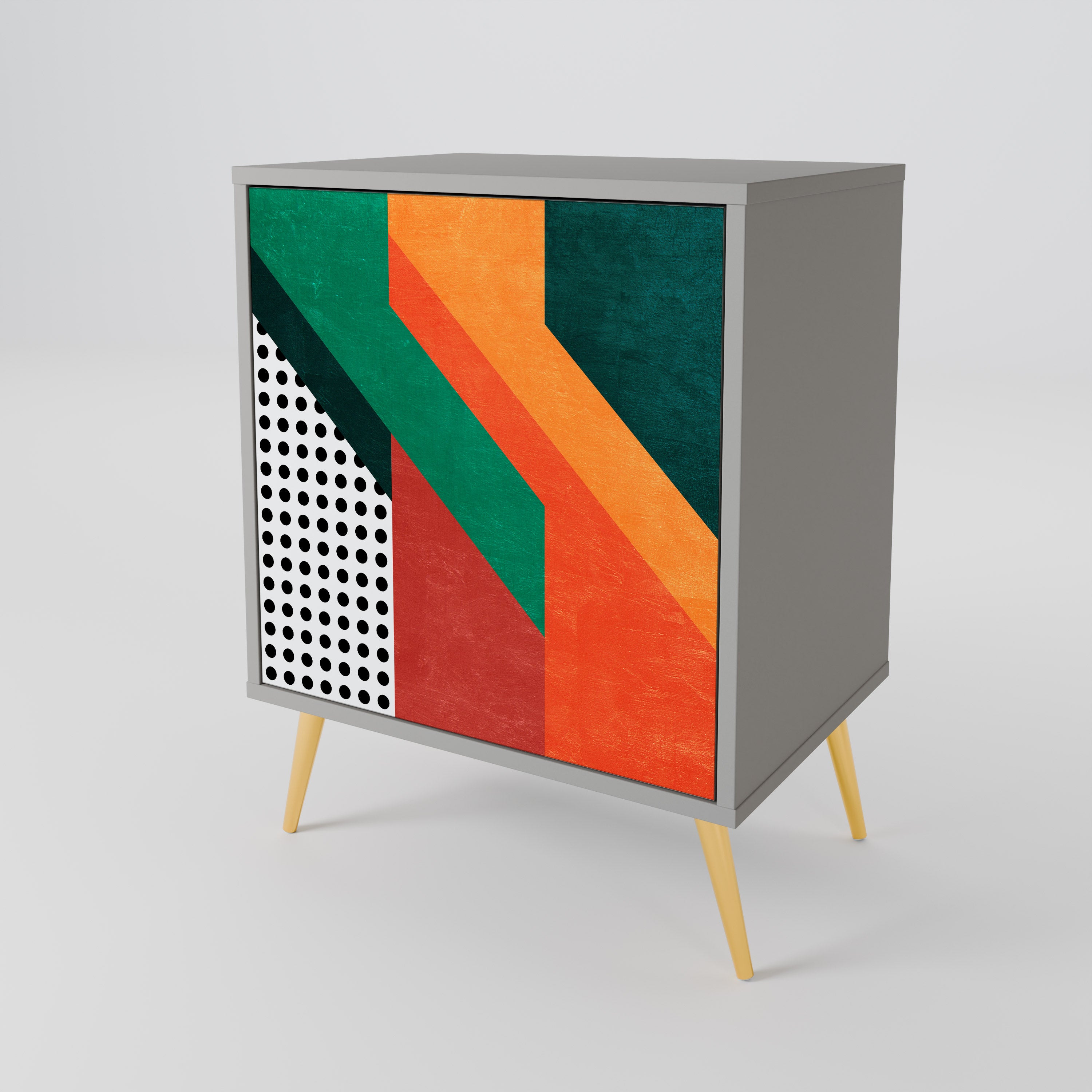 Aparador MAKESHIFT ARTISTRY de 1 puerta en acabado gris