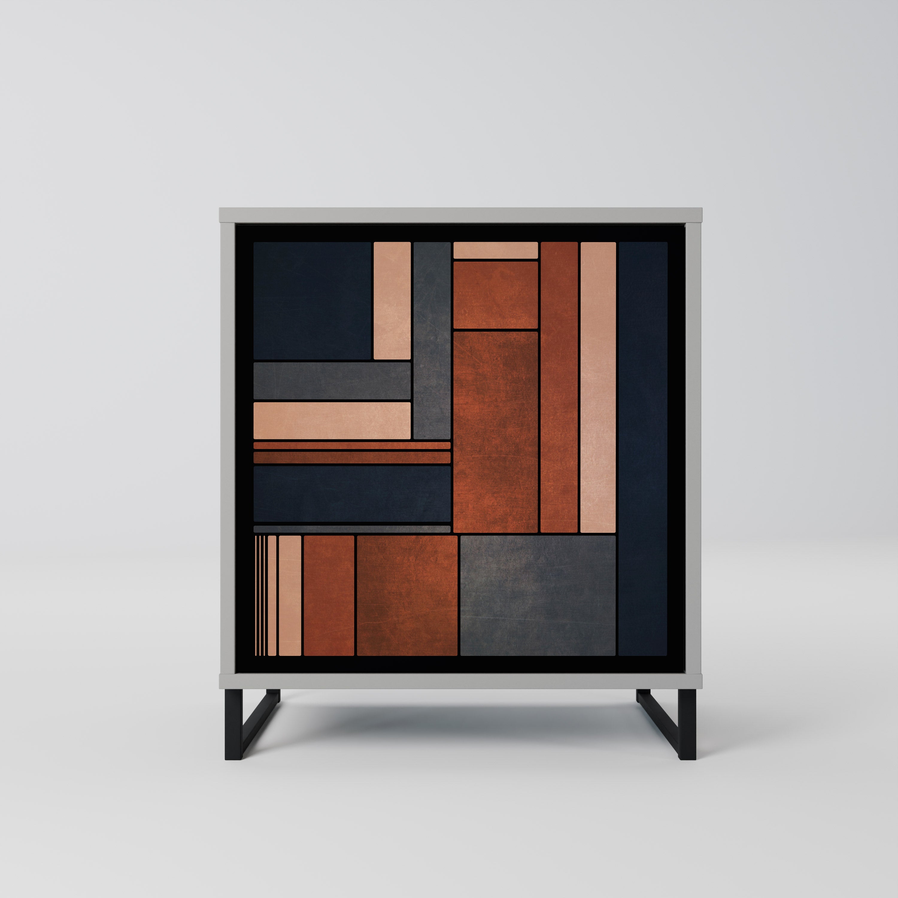 Aparador INTREPID FORMATION de 1 puerta en acabado gris