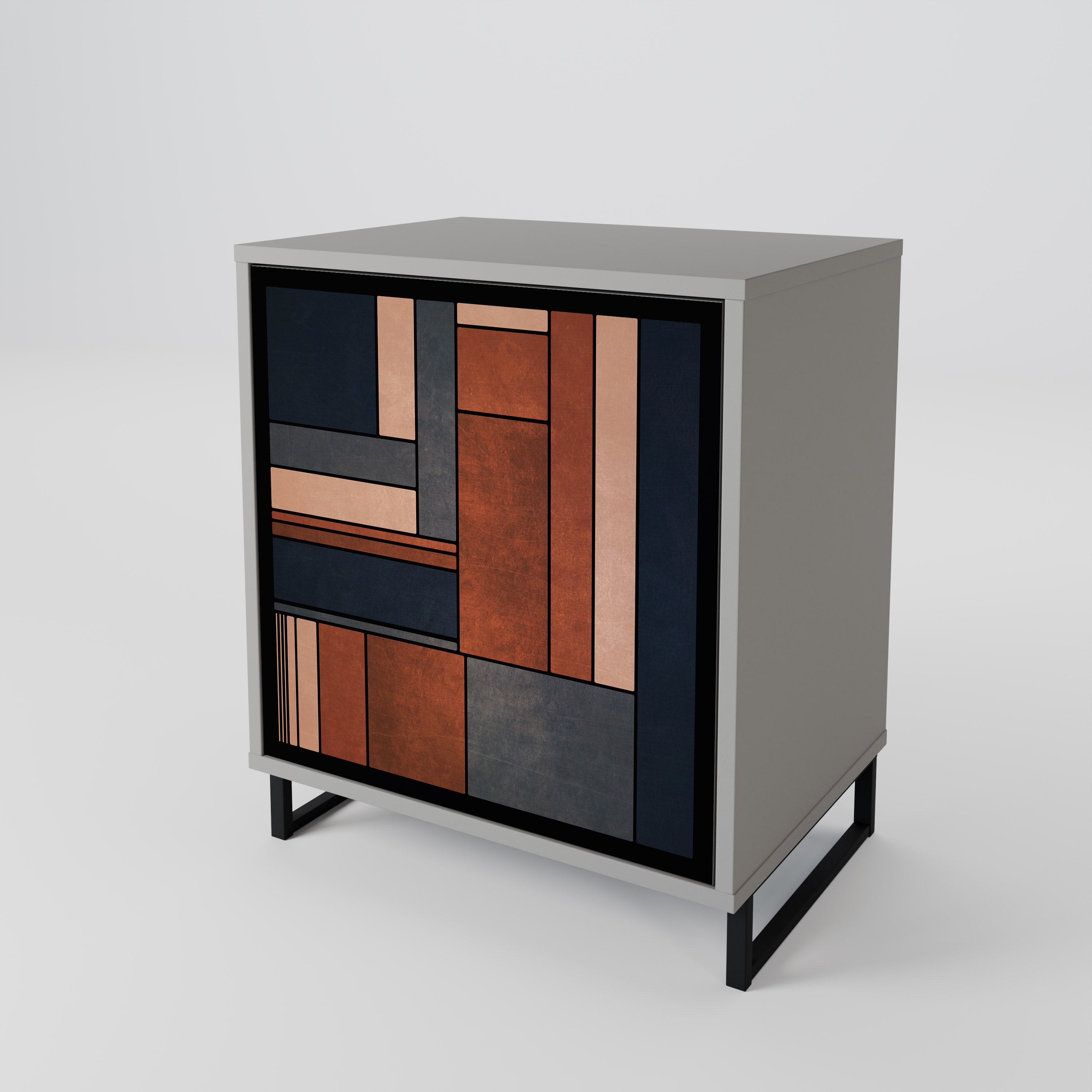 Aparador INTREPID FORMATION de 1 puerta en acabado gris