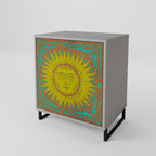 SUNSHINE EULOGY Aparador de 1 Puerta en Acabado Gris