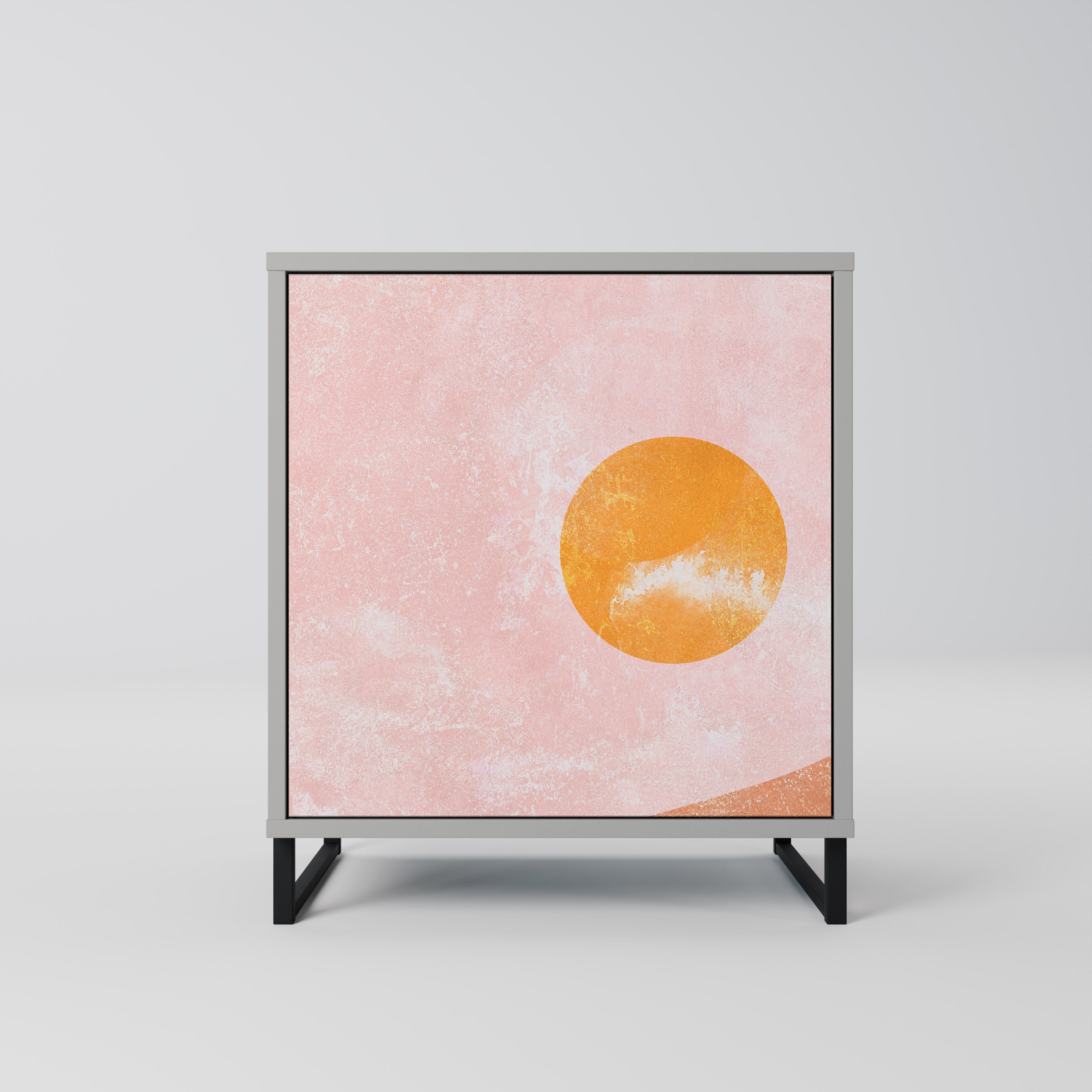 Aparador LUMINOUS SUNLIGHT de 1 puerta en acabado gris