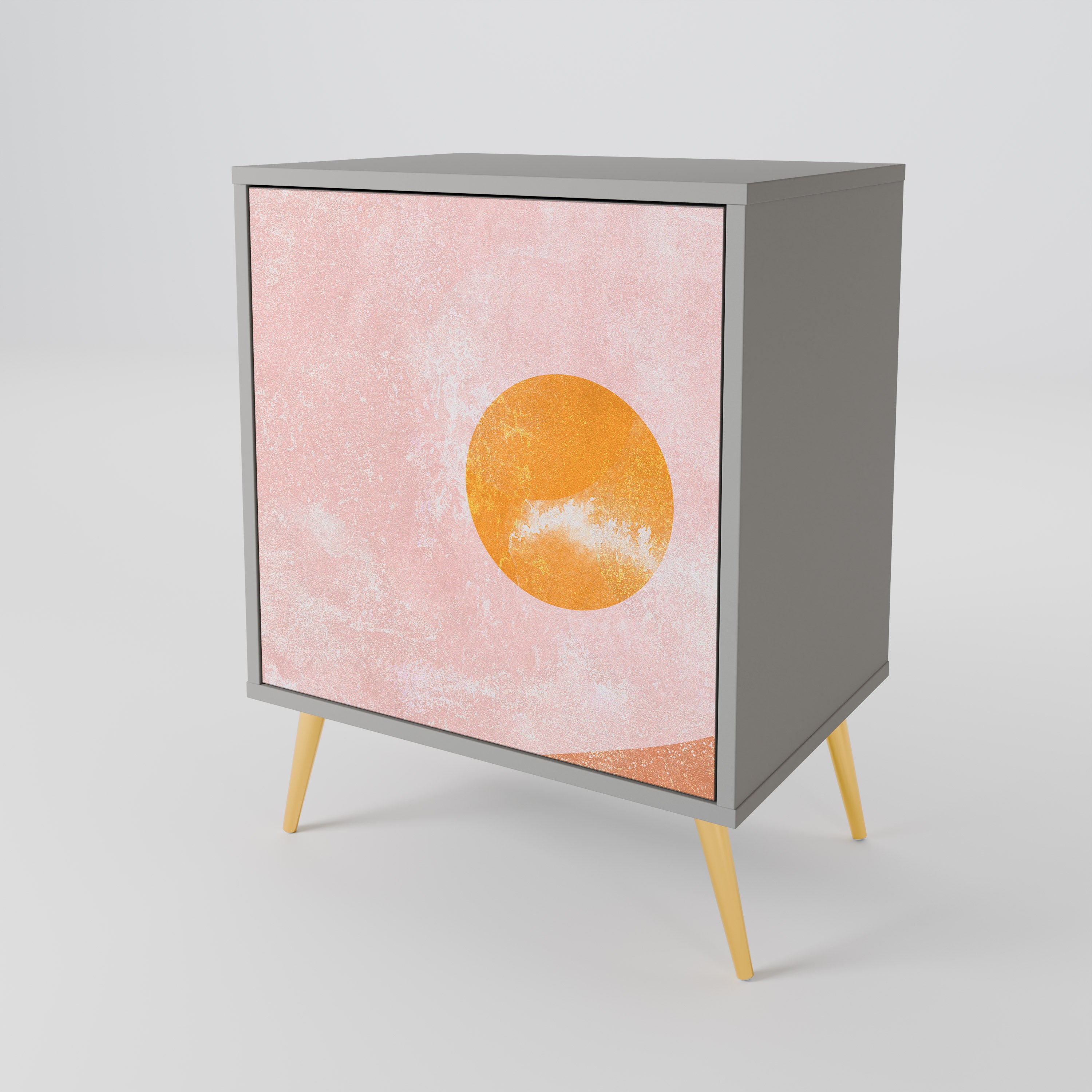 Aparador LUMINOUS SUNLIGHT de 1 puerta en acabado gris