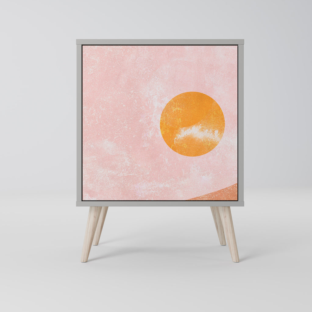 Aparador LUMINOUS SUNLIGHT de 1 puerta en acabado gris