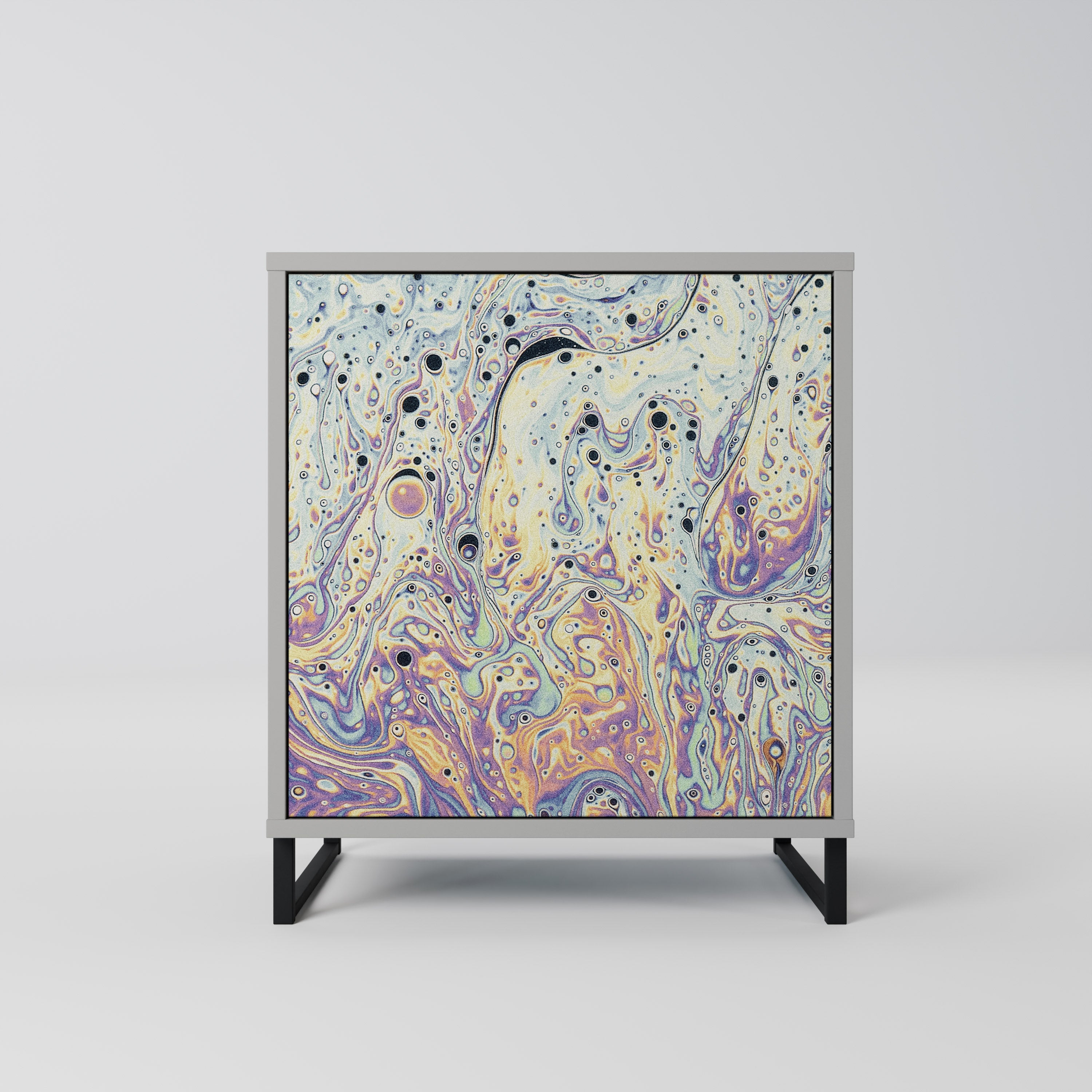 Aparador MOSAIC OF COLORS de 1 puerta en acabado gris
