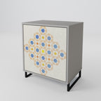 PATTERNED PRISM Aparador de 1 Puerta en Acabado Gris