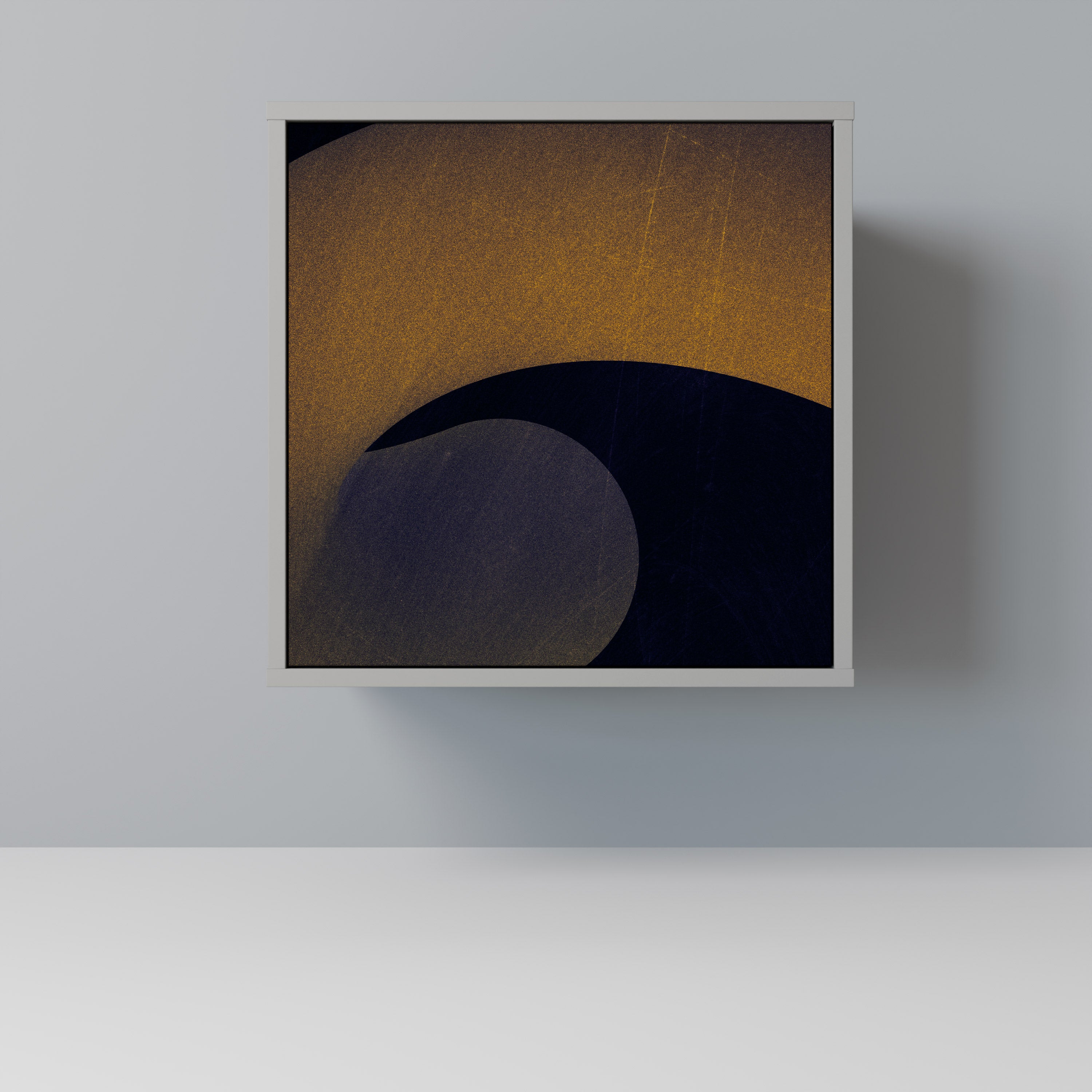 Aparador HOLLOW TIME de 1 puerta en acabado gris