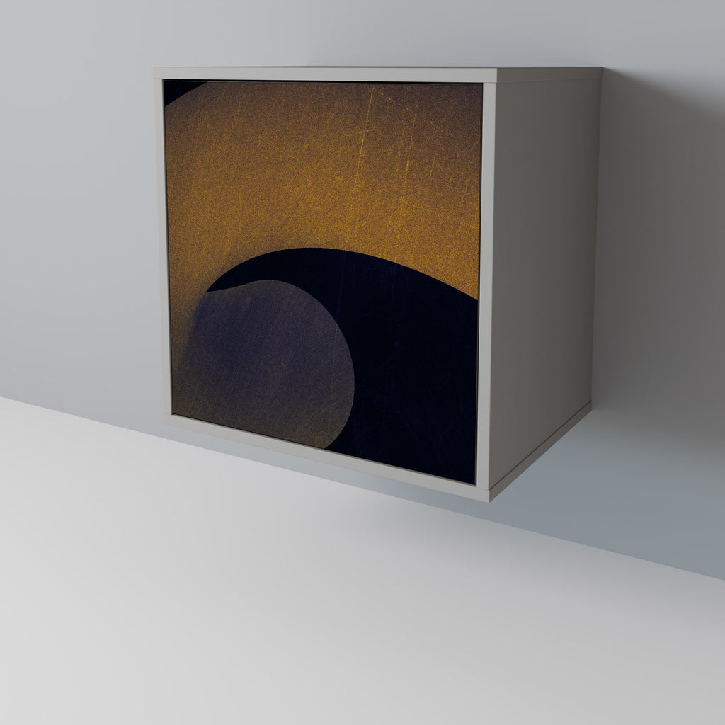 Aparador HOLLOW TIME de 1 puerta en acabado gris