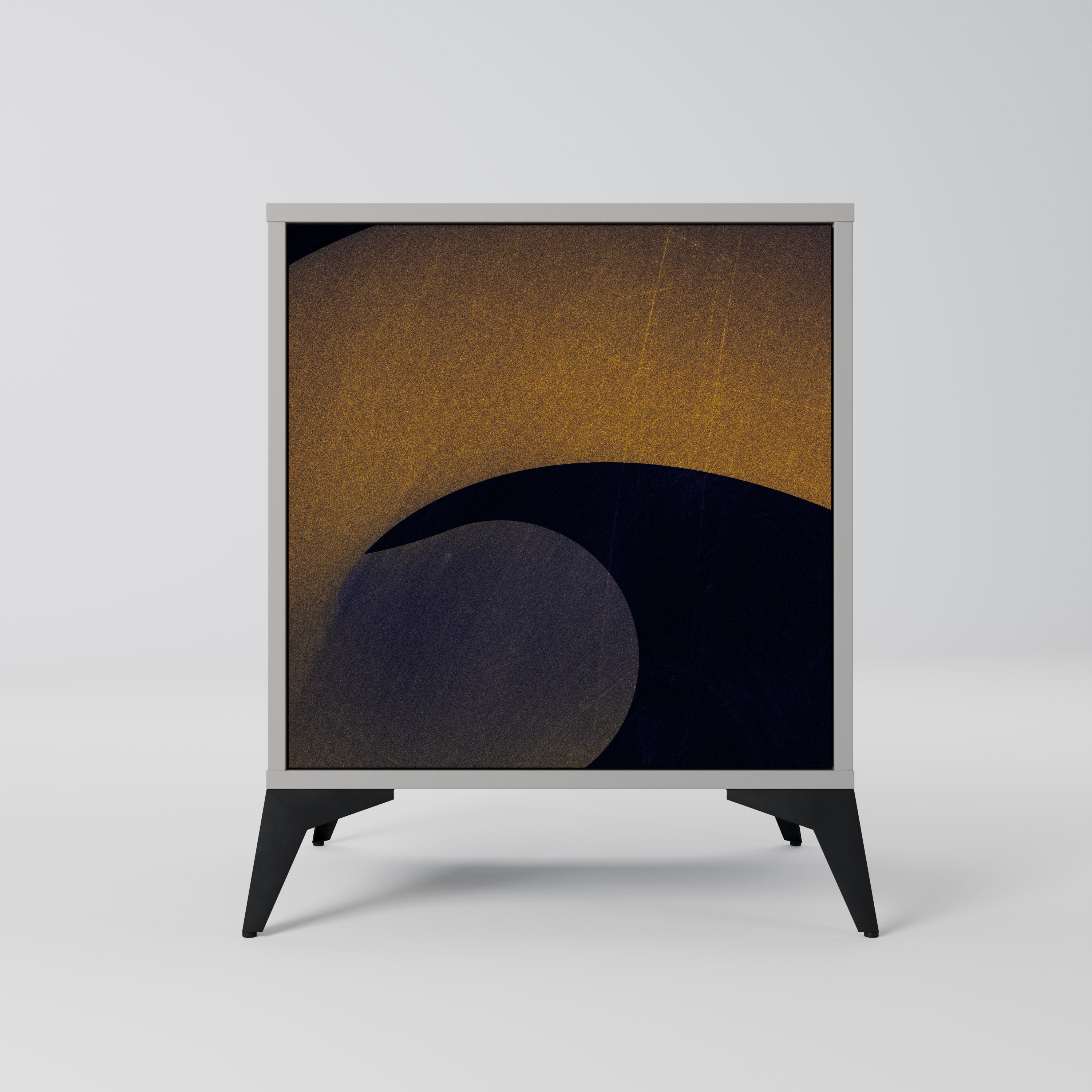 Aparador HOLLOW TIME de 1 puerta en acabado gris