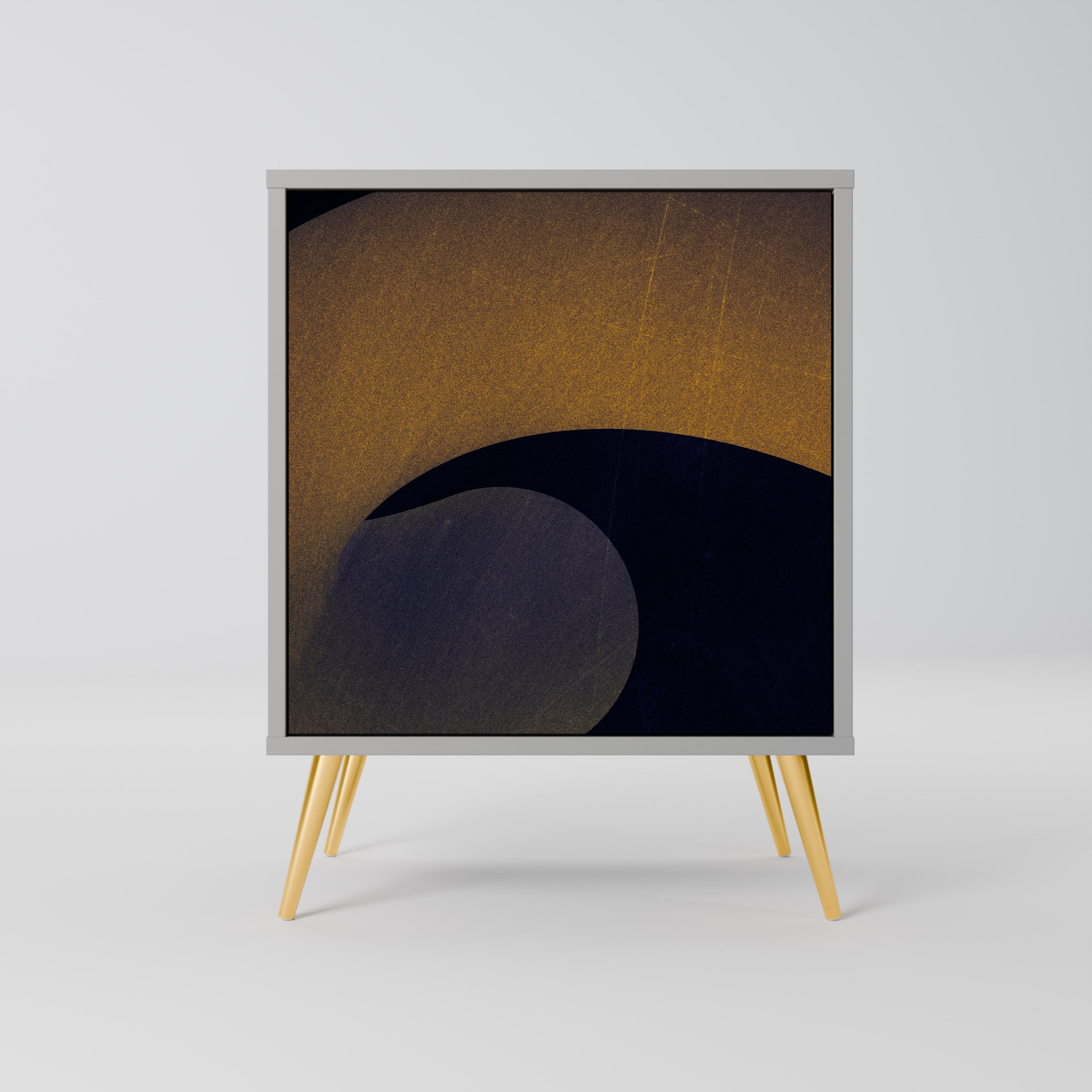 Aparador HOLLOW TIME de 1 puerta en acabado gris