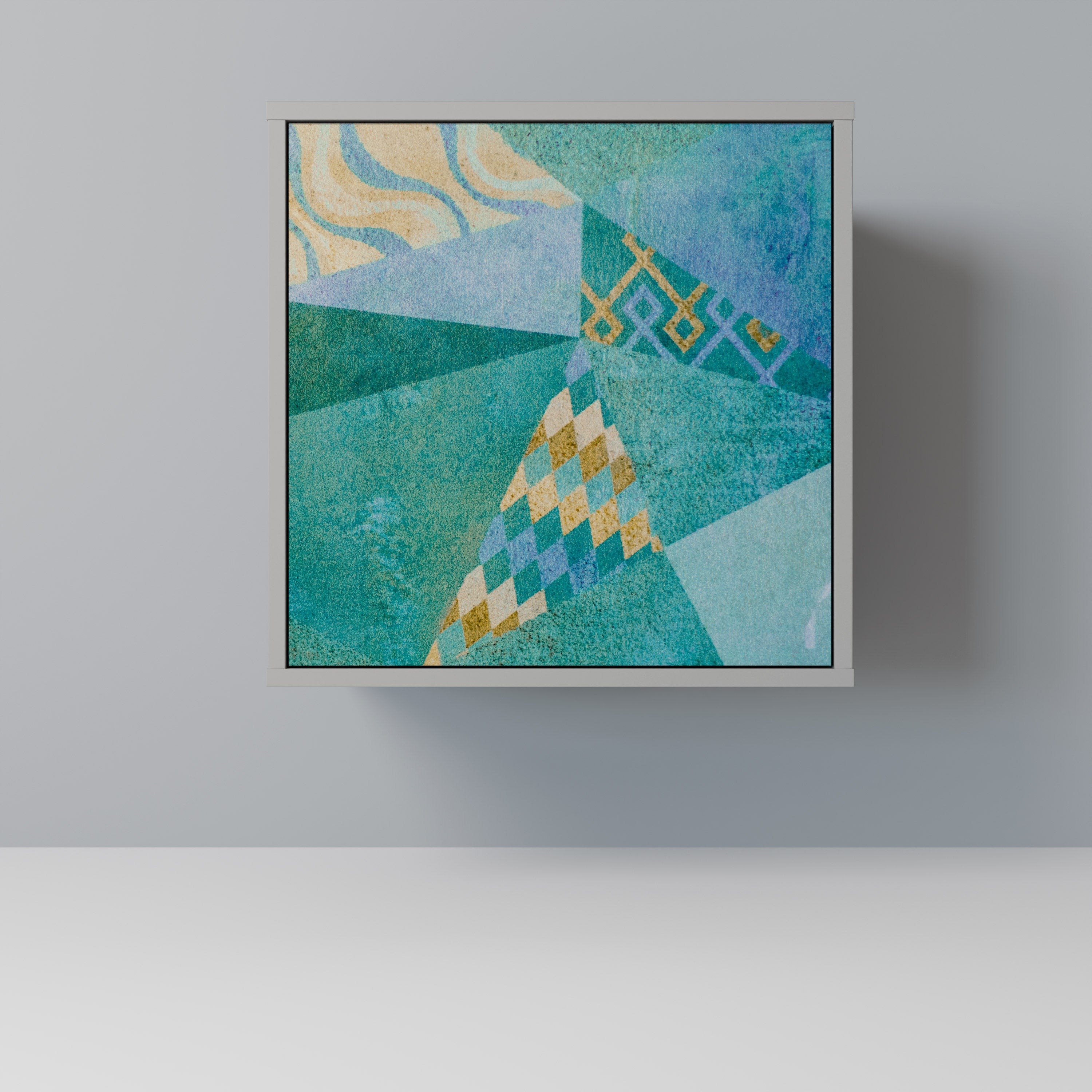 Aparador SPECTRUM SPLENDOR de 1 puerta en acabado gris