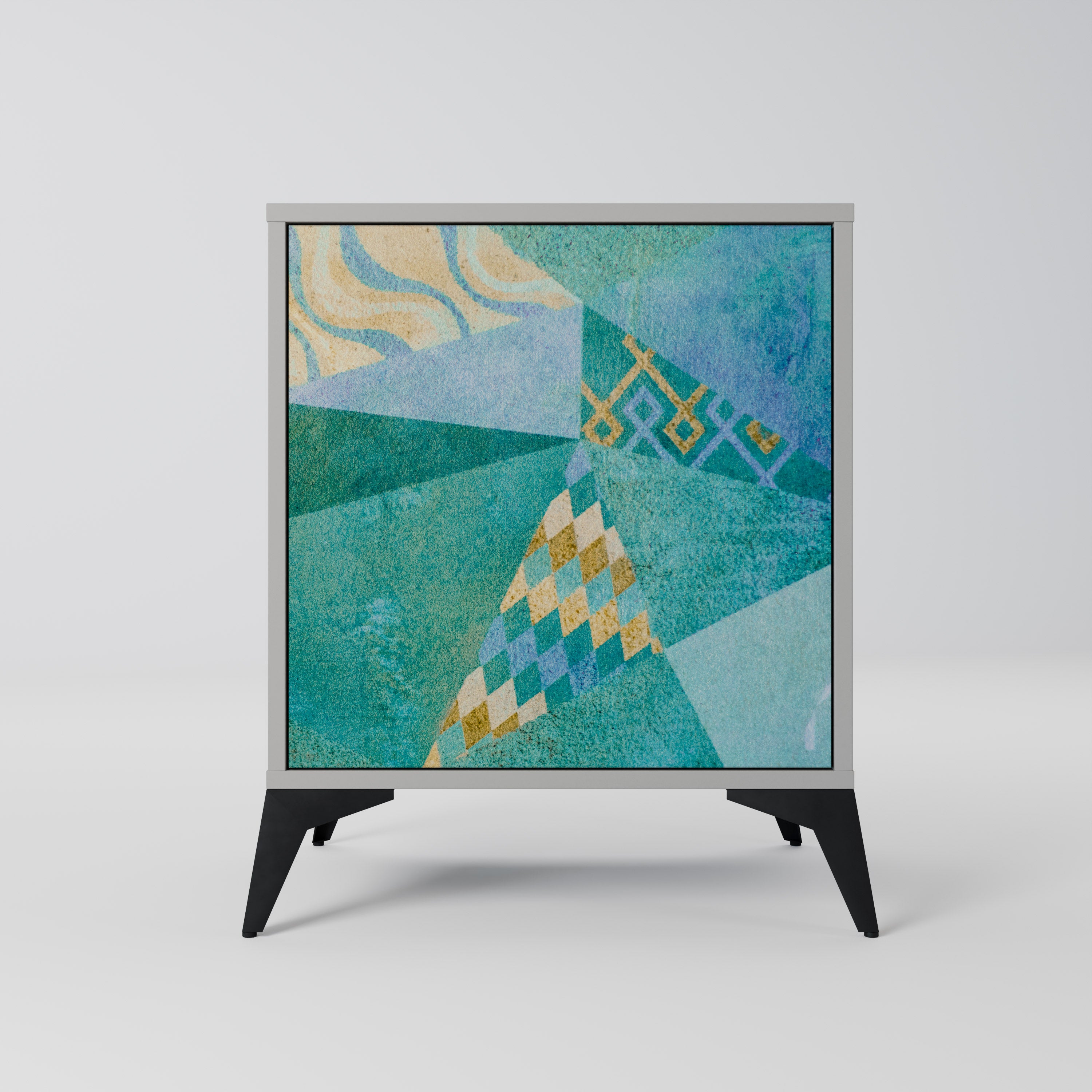 Aparador SPECTRUM SPLENDOR de 1 puerta en acabado gris