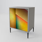 PIERCING SHARPNESS 1-Door Sideboard in Grey Finish