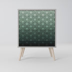 ORNAMENTAL GLIMMER Aparador de 1 Puerta en Acabado Gris